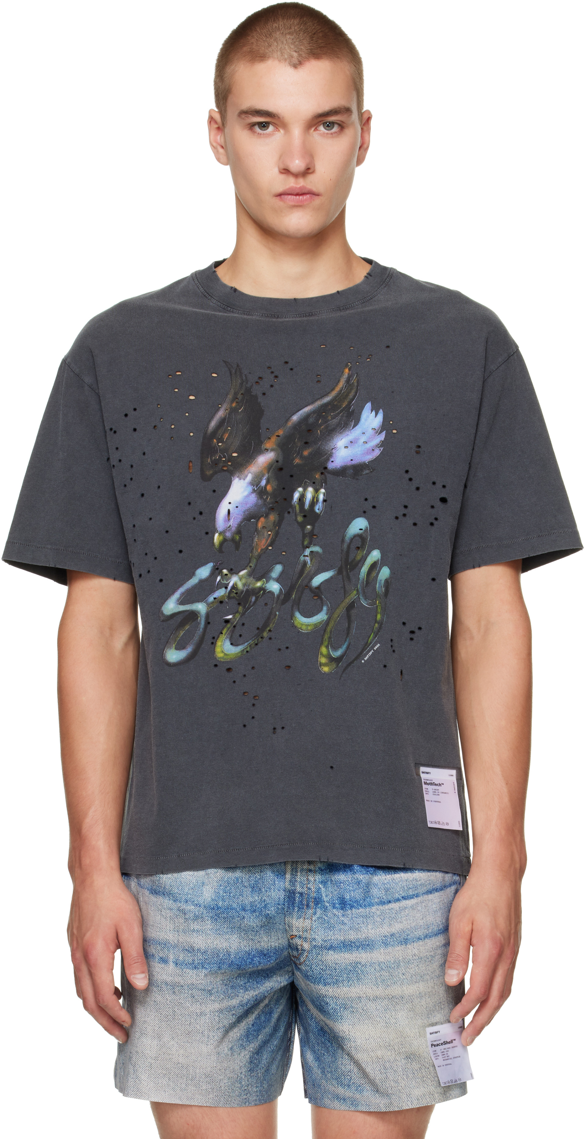 Satisfy - Gray MothTech T-shirt