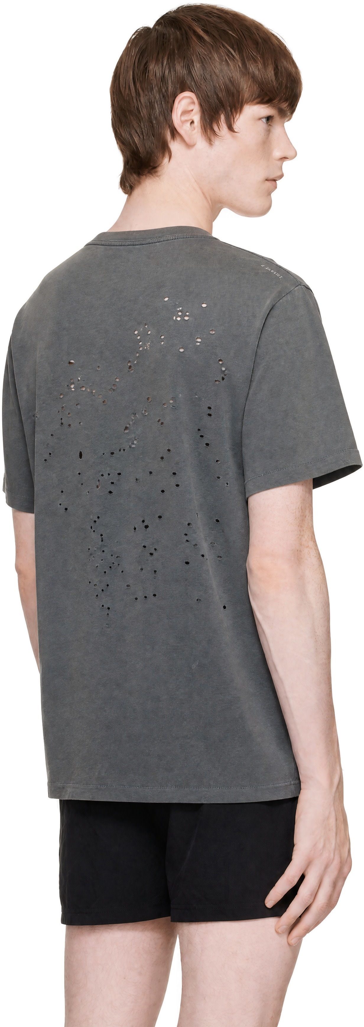 Satisfy - T-shirt gris à perforations MothTech