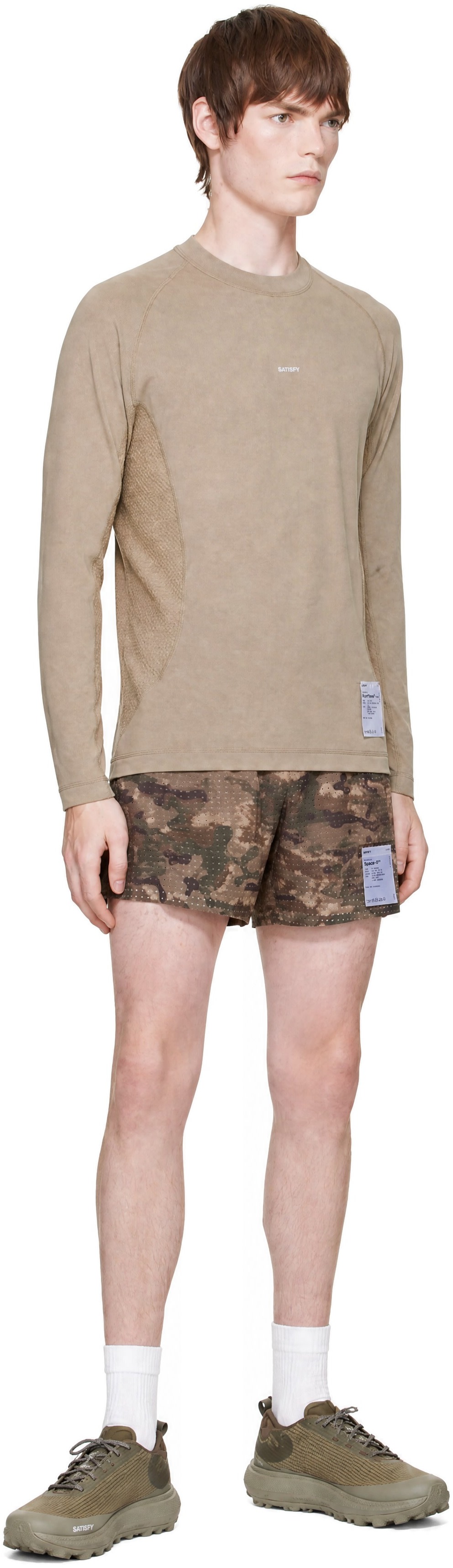 Satisfy - Short vert en jersey Space-O
