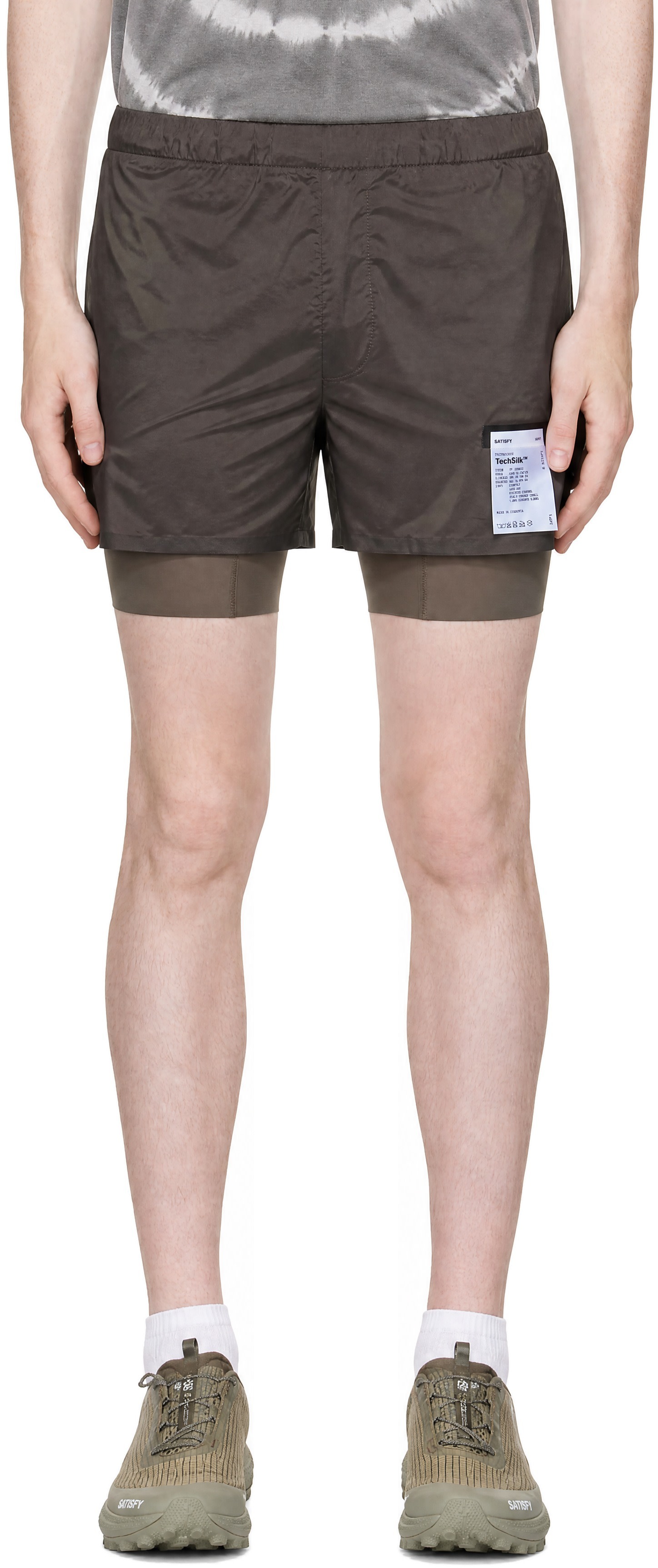 Satisfy - Brown TechSilk 8 Running Shorts