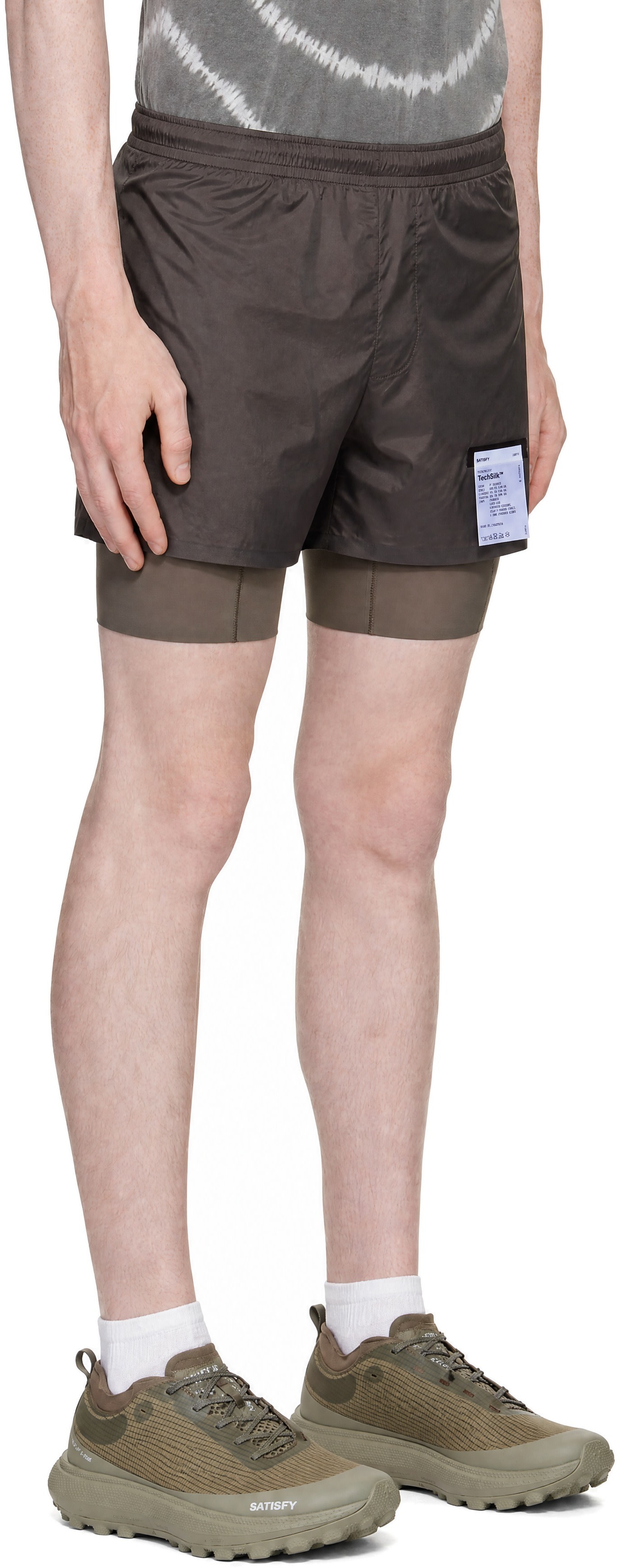 Satisfy - Brown TechSilk 8 Running Shorts