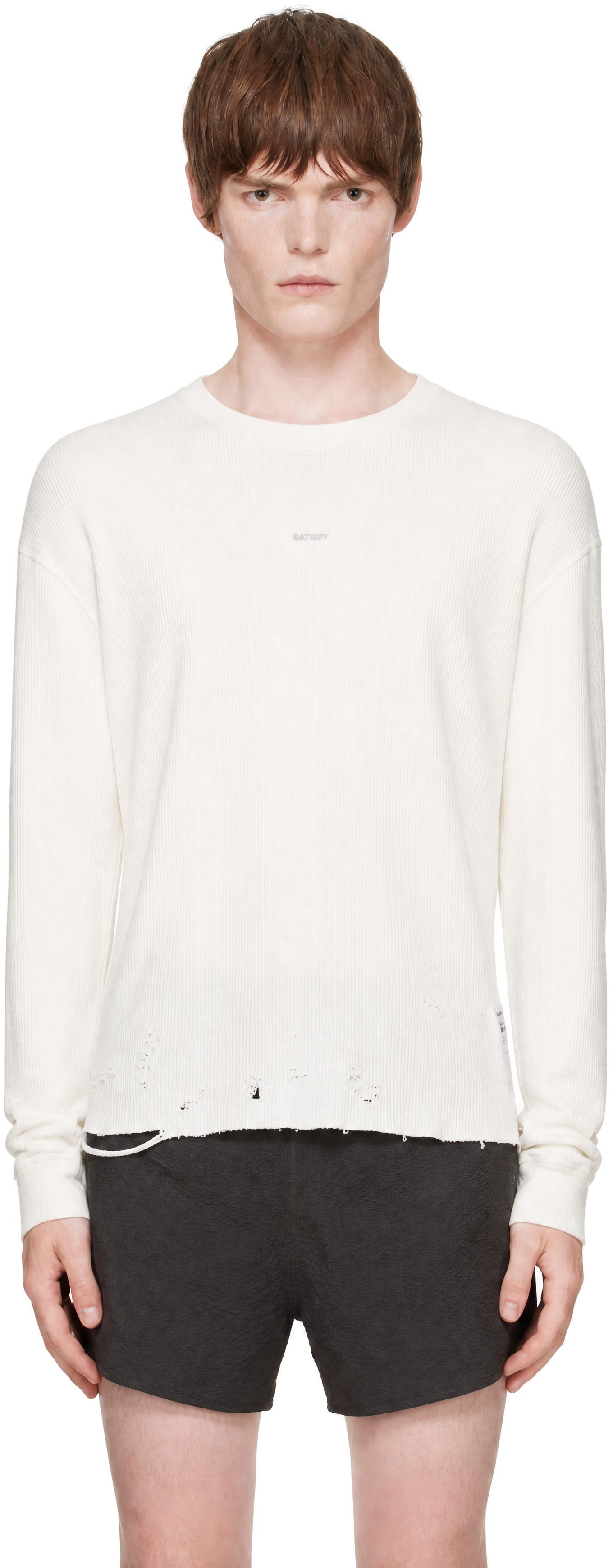 Satisfy - Off-White MothTech Waffle Long T-shirt