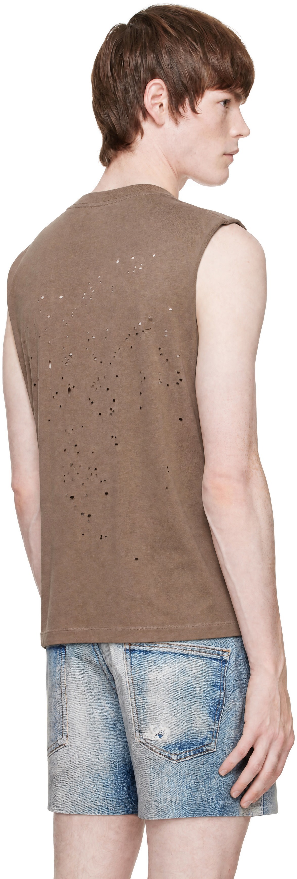 Satisfy - Brown MothTech Muscle Tank Top
