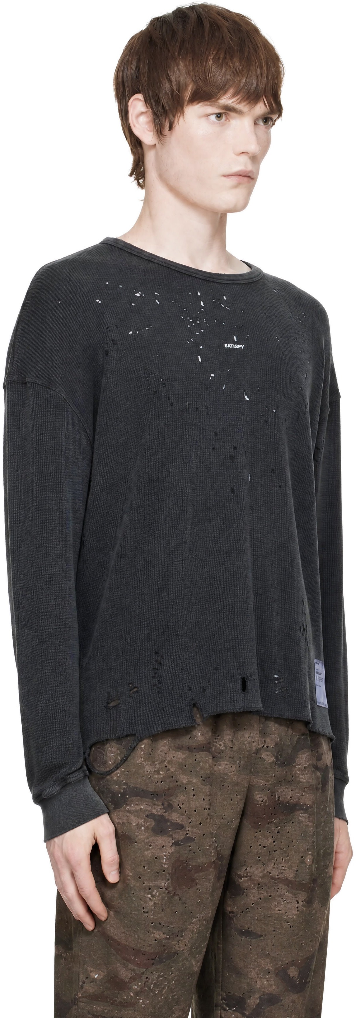 Satisfy - Gray MothTech Waffle Long T-shirt