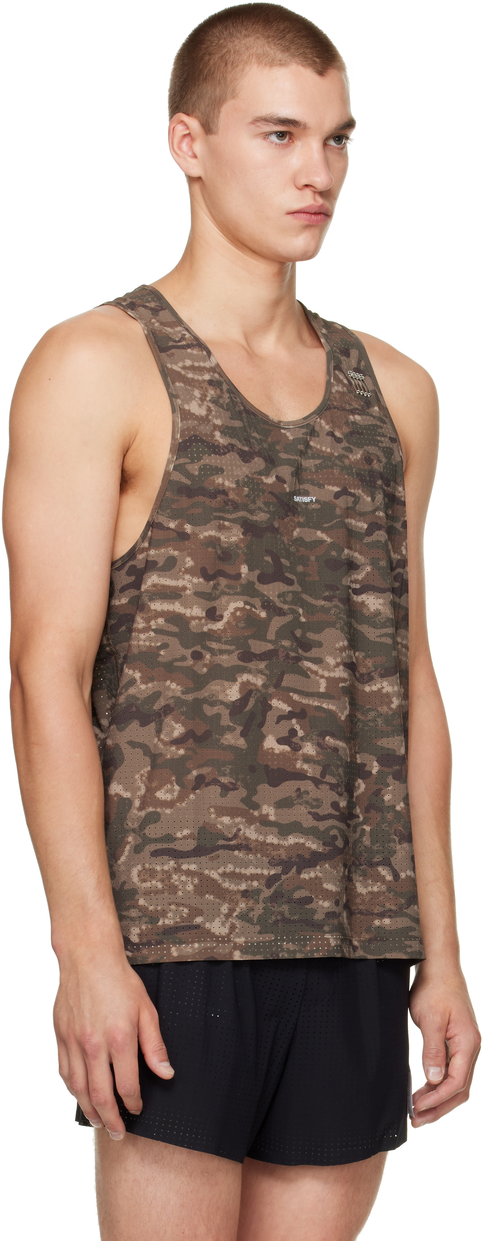 Satisfy - Khaki Space-O Running Top