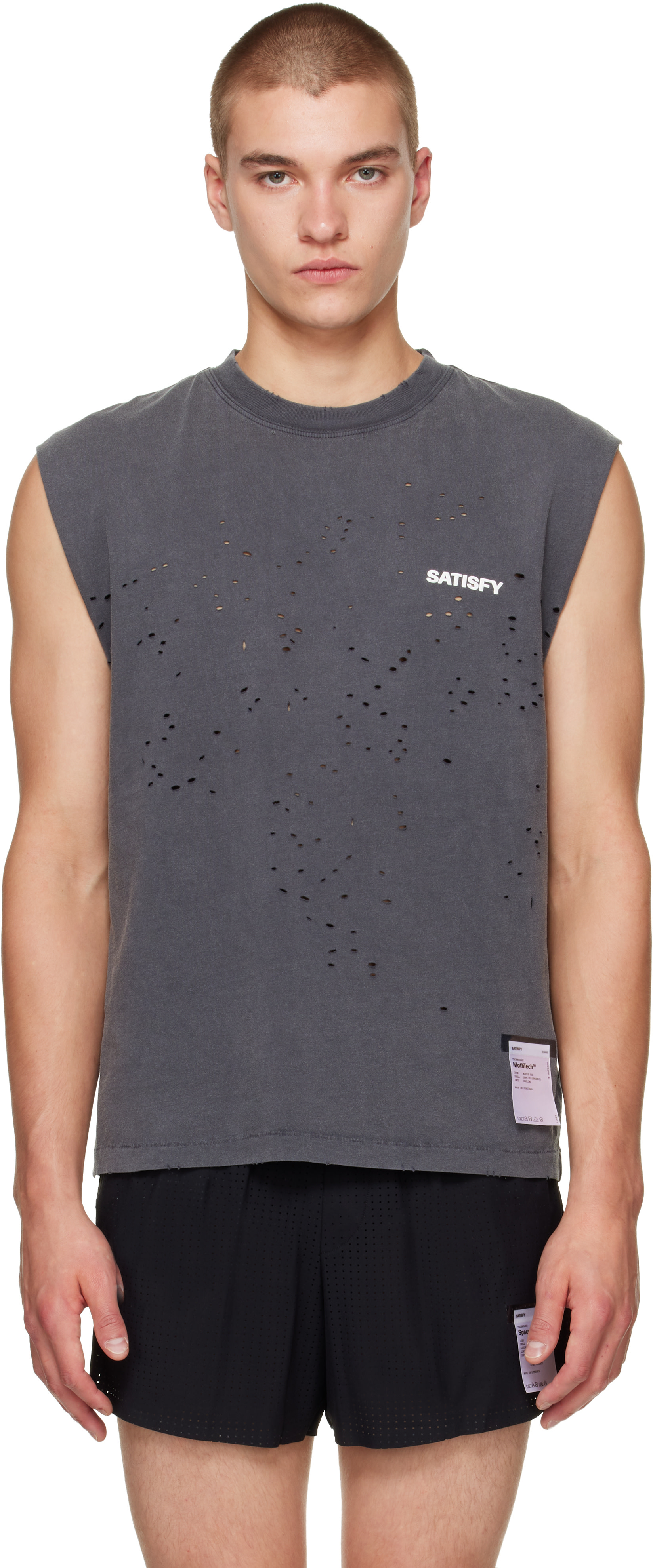 Satisfy - Débardeur gris en jersey MothTech