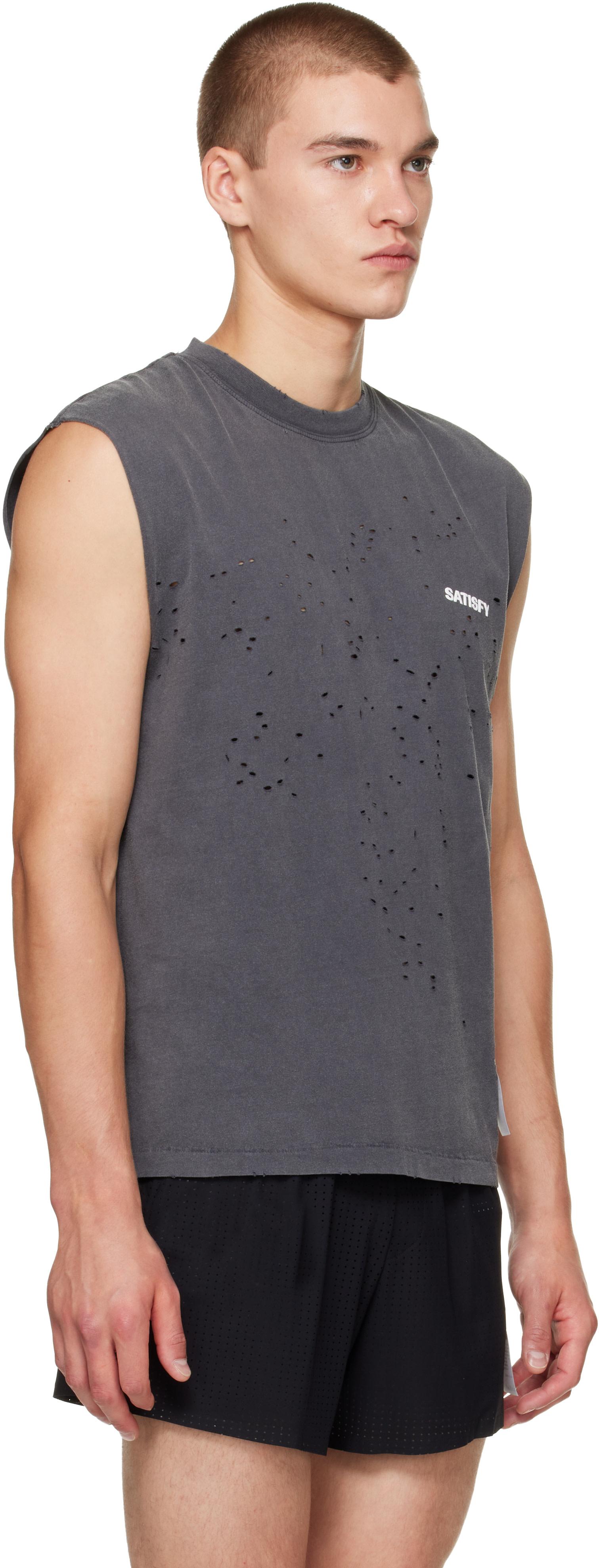 Satisfy - Gray MothTech Muscle Tank Top