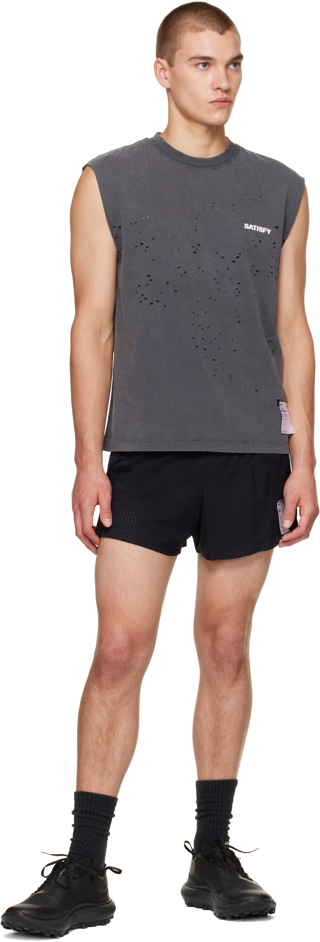 Satisfy - Gray MothTech Muscle Tank Top