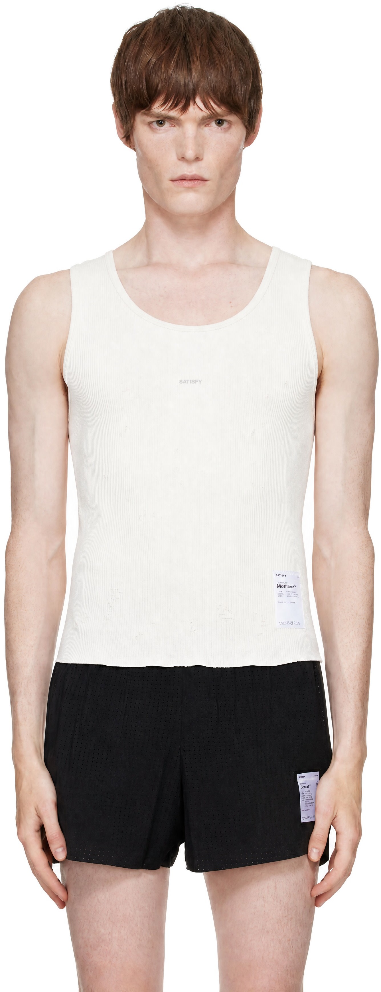 Satisfy - Off-White MothTech Waffle Singlet Tank Top