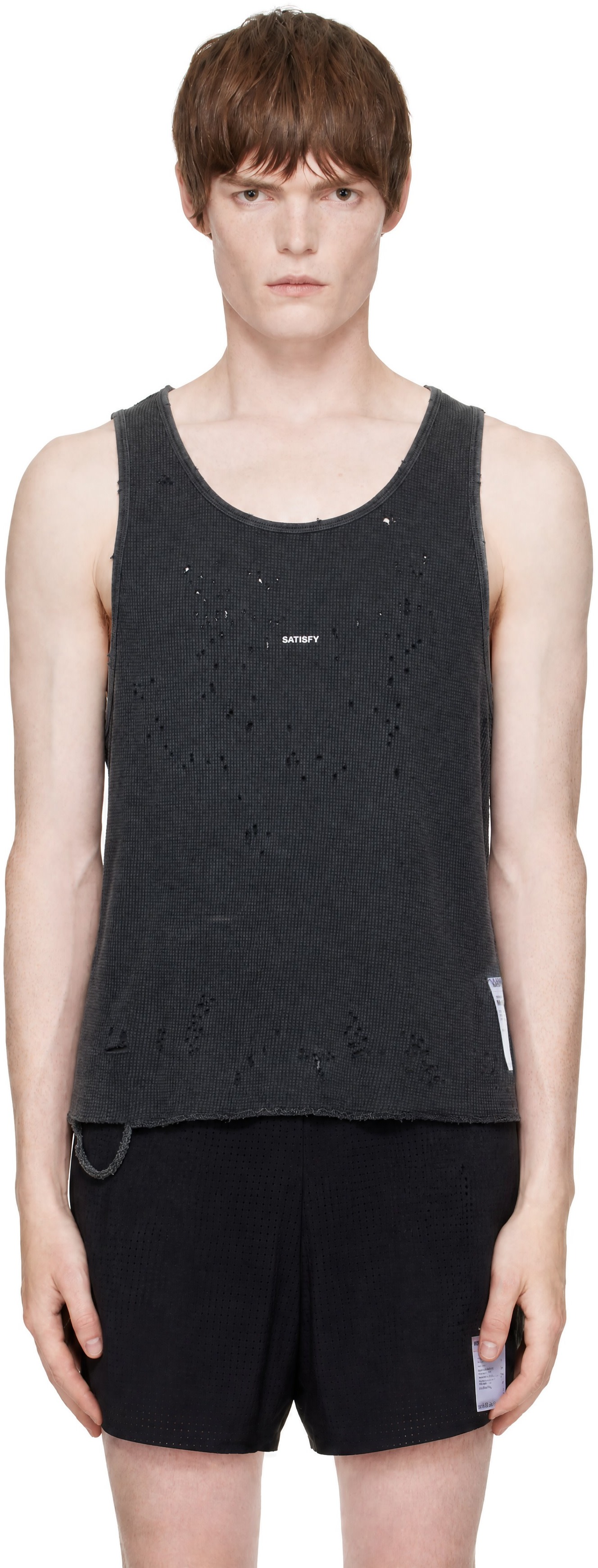Satisfy - Gray MothTech Waffle Singlet Tank Top