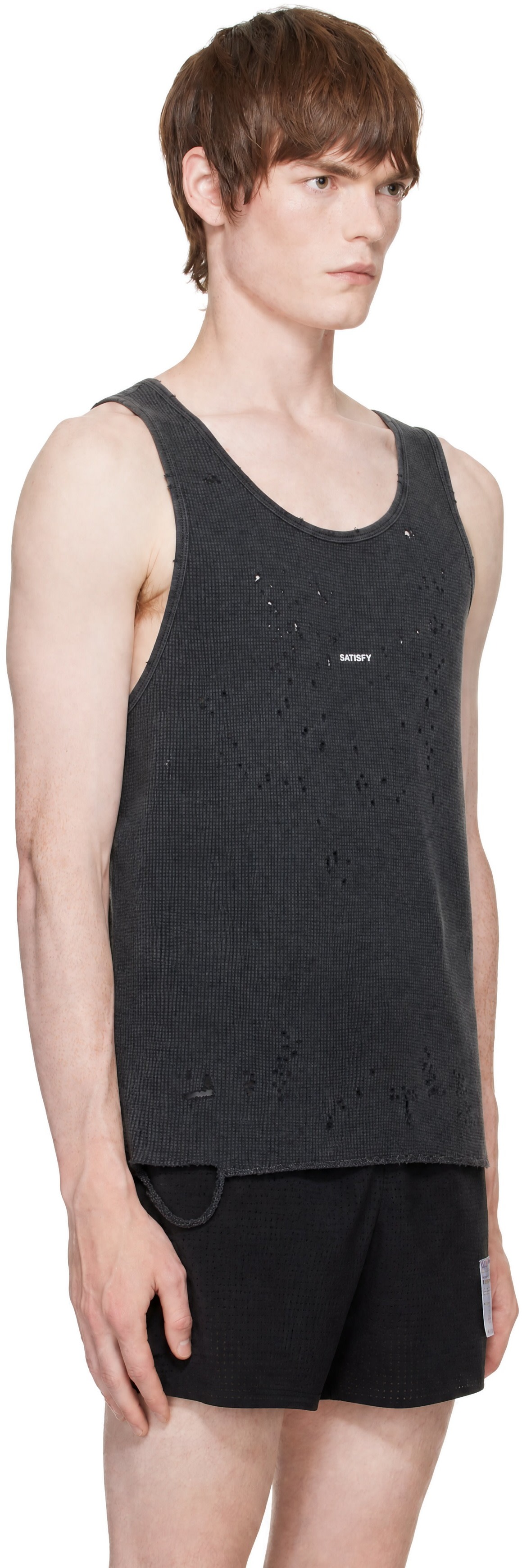Satisfy - Gray MothTech Waffle Singlet Tank Top