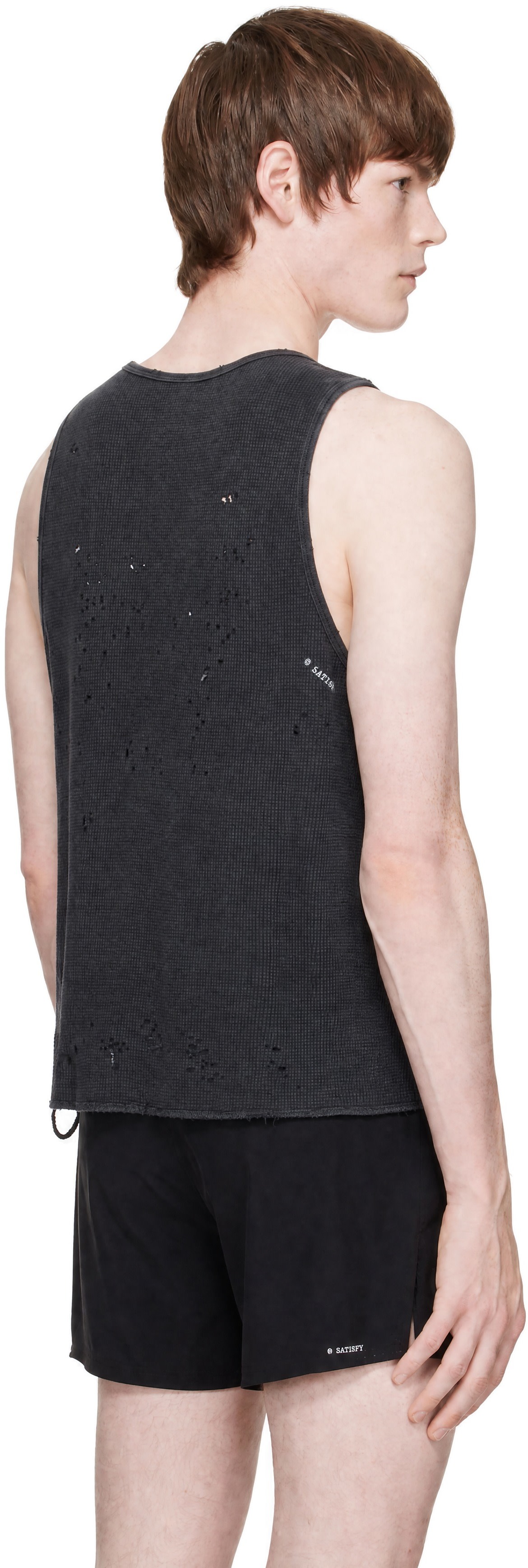 Satisfy - Gray MothTech Waffle Singlet Tank Top
