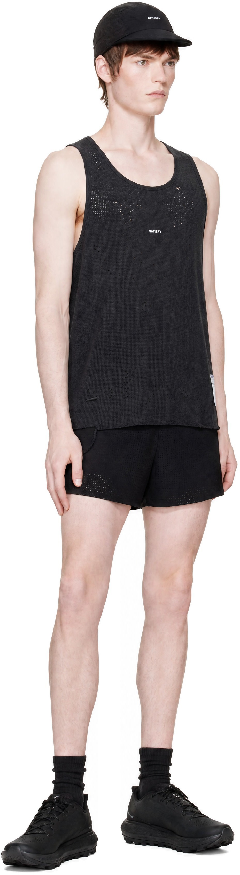 Satisfy - Gray MothTech Waffle Singlet Tank Top