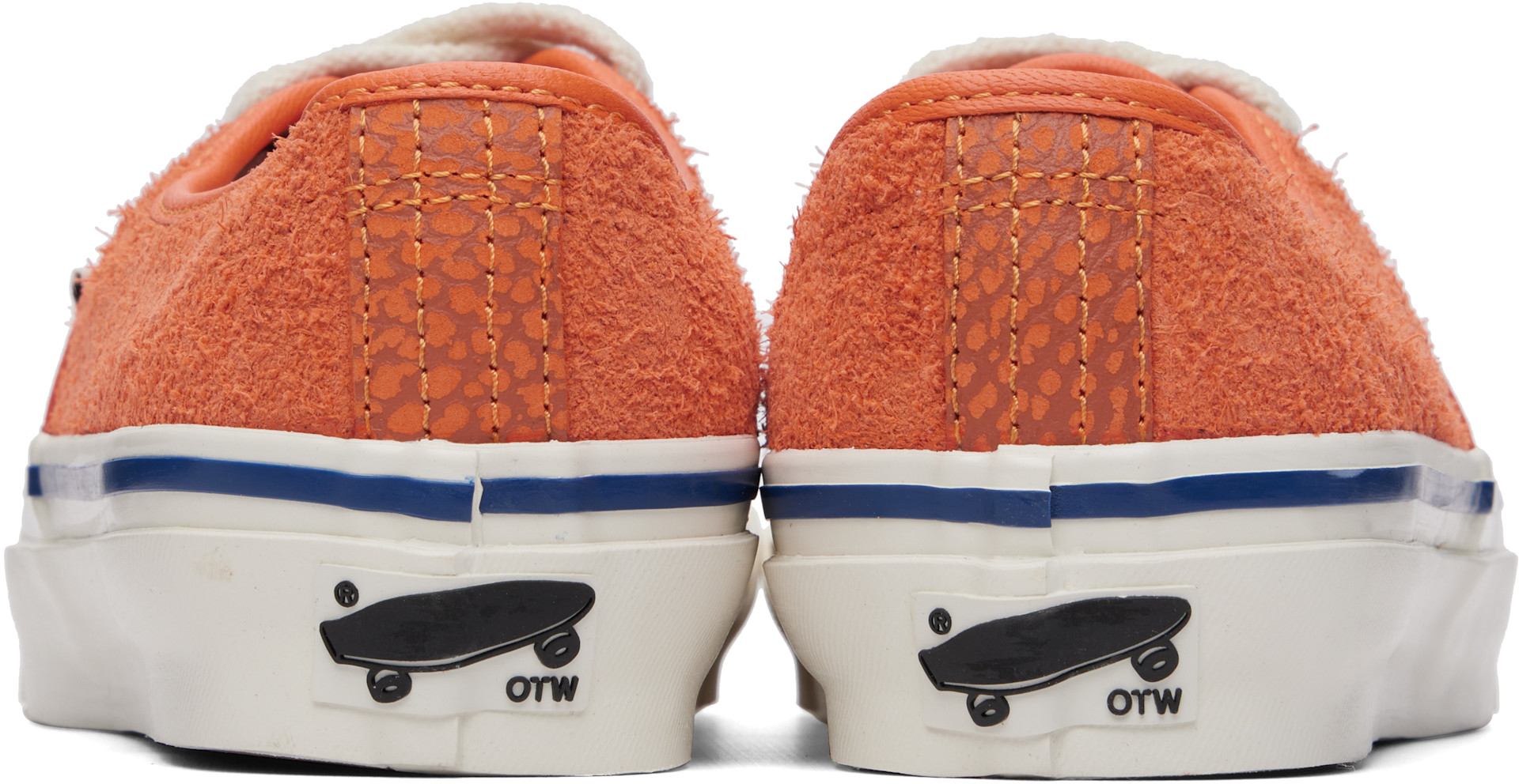 Vans - Baskets OTW Authentic 44 orange à semelle Vibram à micro-rainures