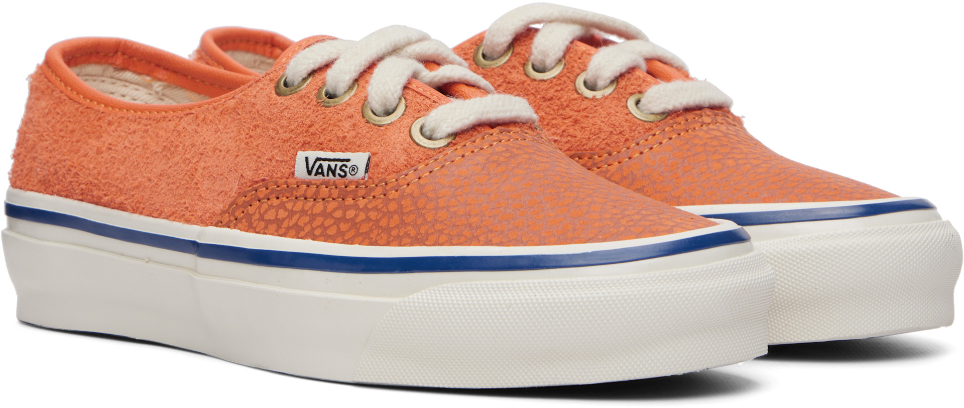 Vans - Baskets OTW Authentic 44 orange à semelle Vibram à micro-rainures