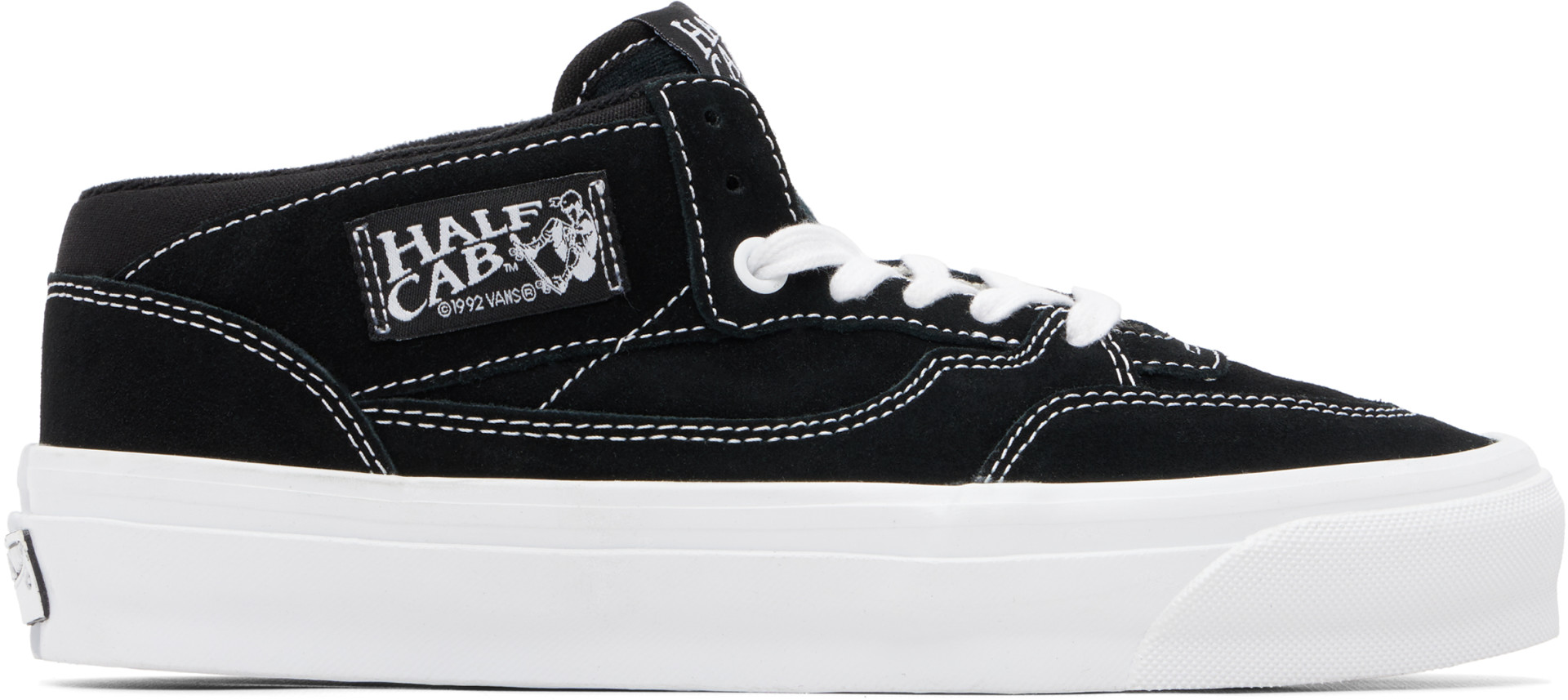 Vans: Black & White LX Half Cab Reissue 33 Sneakers | SSENSE