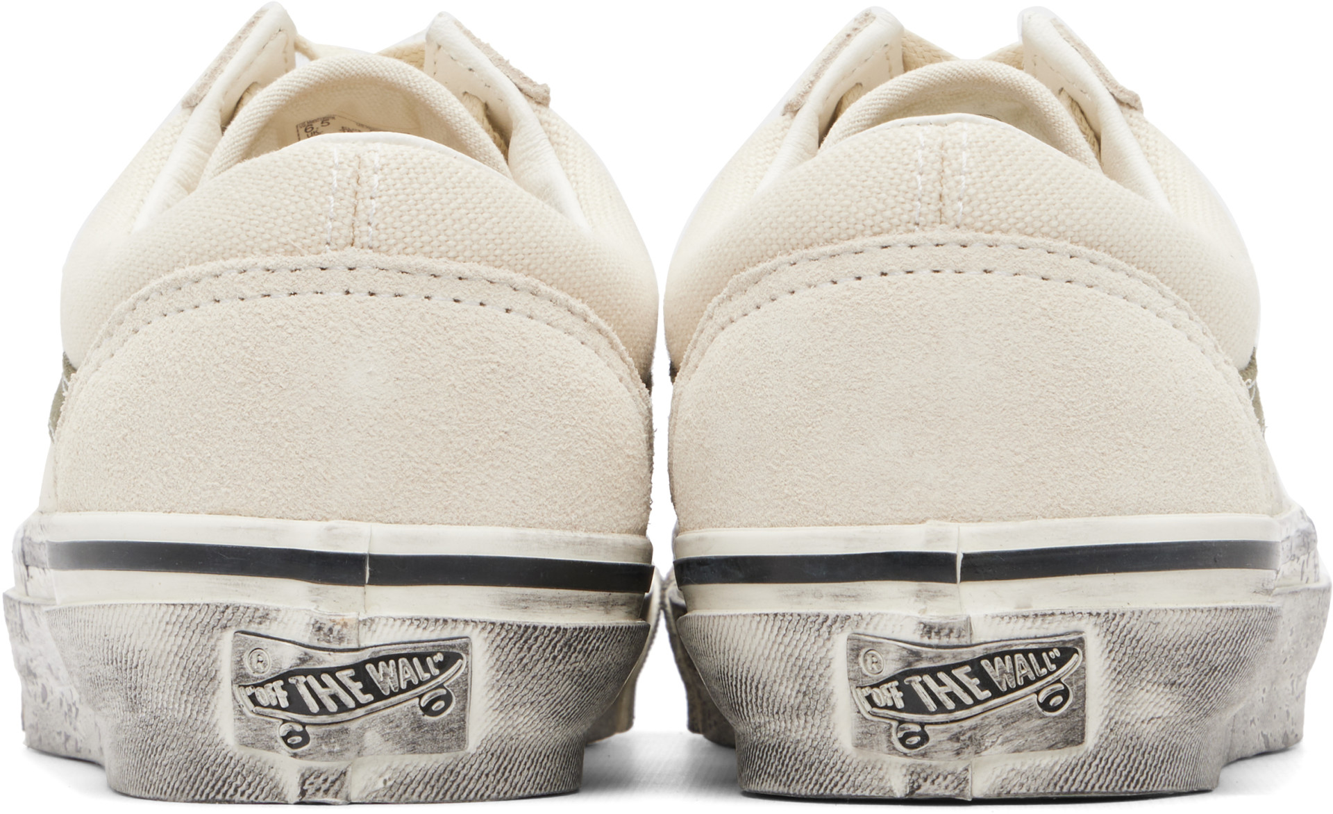 Vans - Baskets Old Skool 36 blanc cassé - Premium