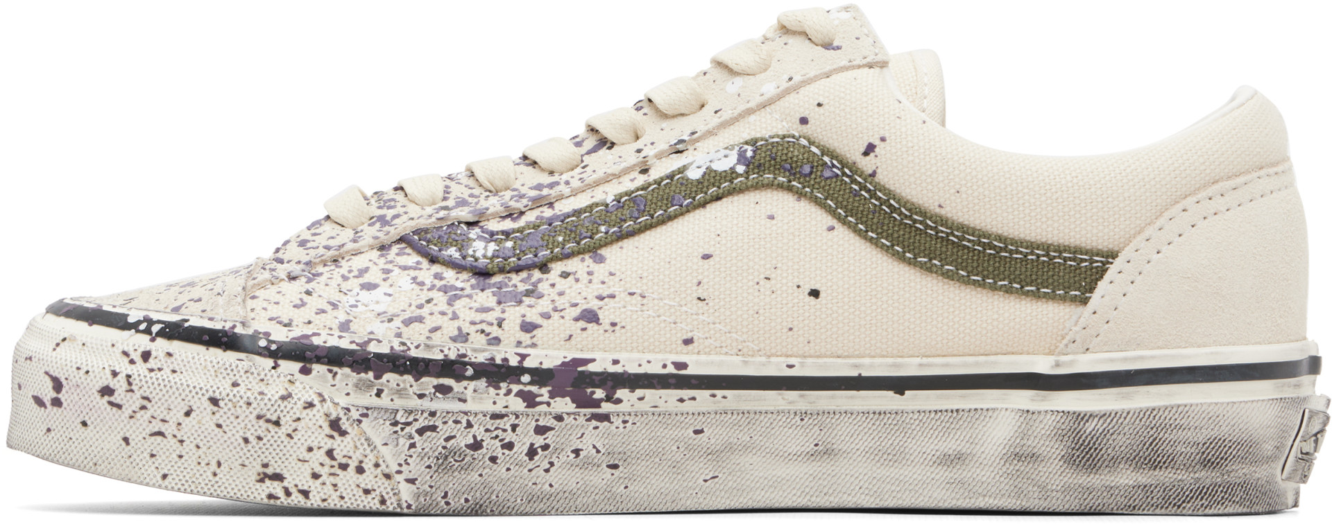 Vans - Baskets Old Skool 36 blanc cassé - Premium