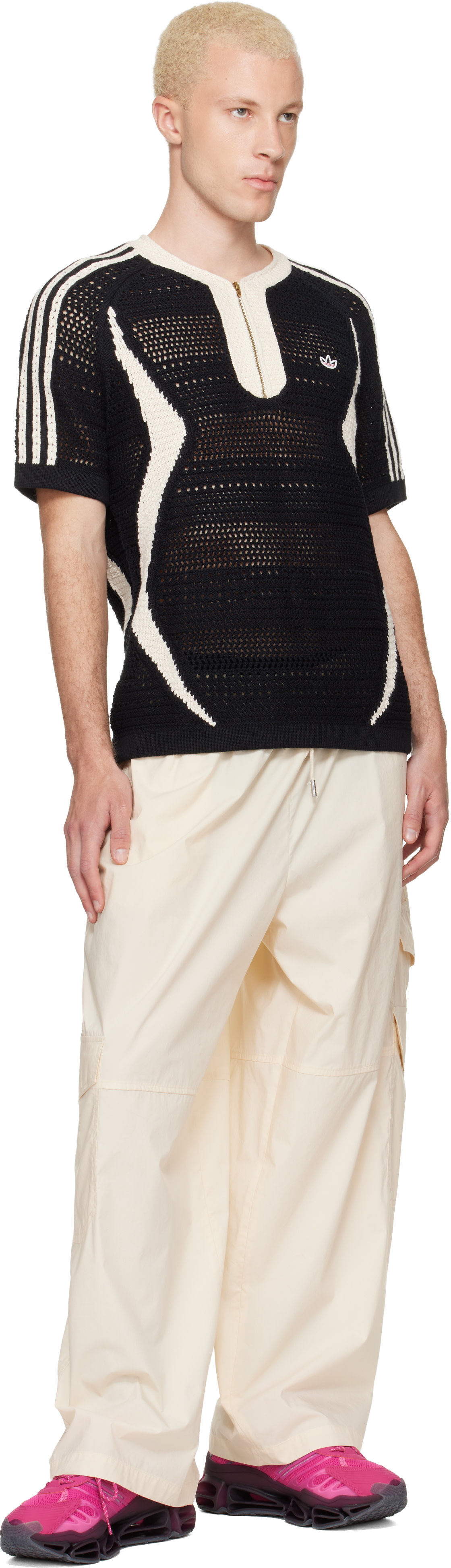 adidas Originals: Black Edison Chen Edition CLOT Knit Jersey T