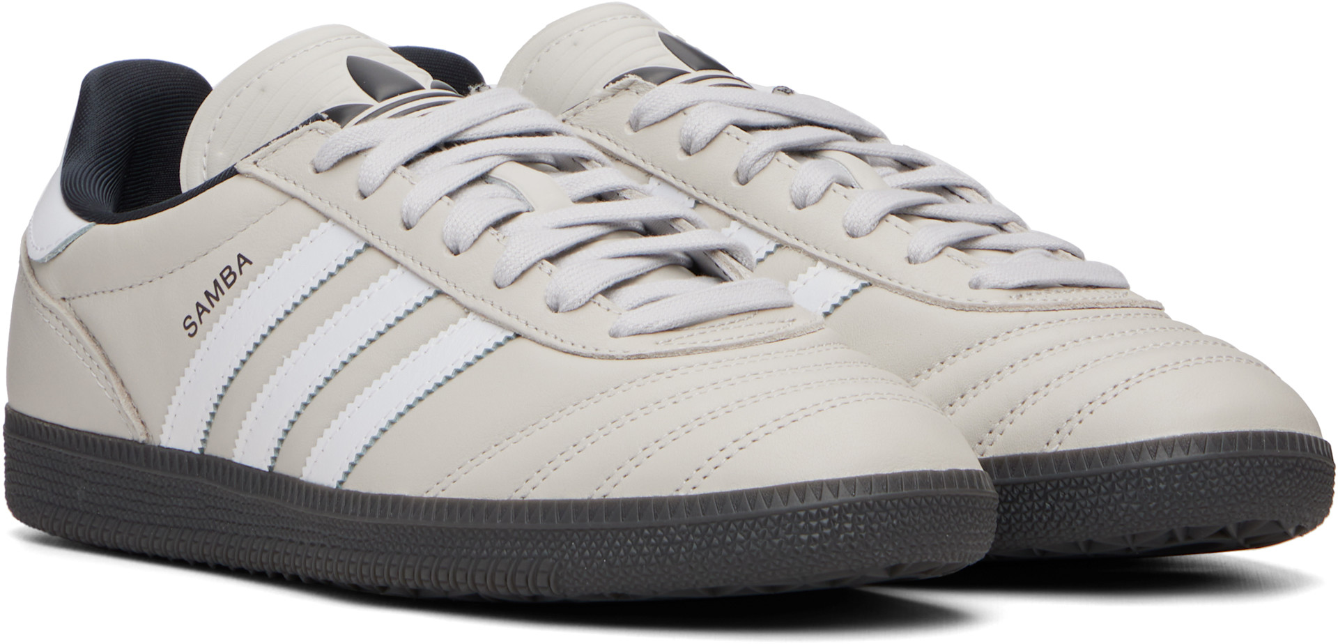 adidas Originals: Gray Samba JP Sneakers | SSENSE