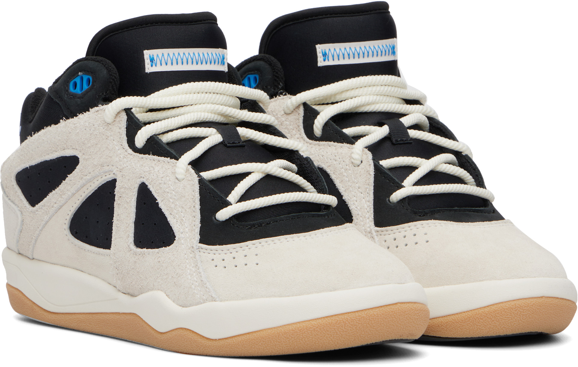 adidas Originals: Off-White & Black Bad Bunny Edition BADBO 1.0 Sneakers |  SSENSE