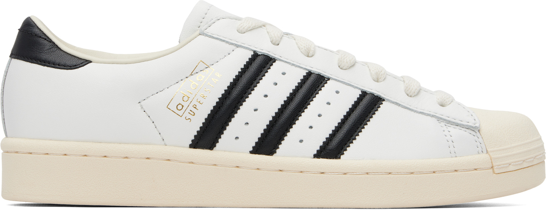 adidas Originals: White Superstar Vintage Sneakers | SSENSE
