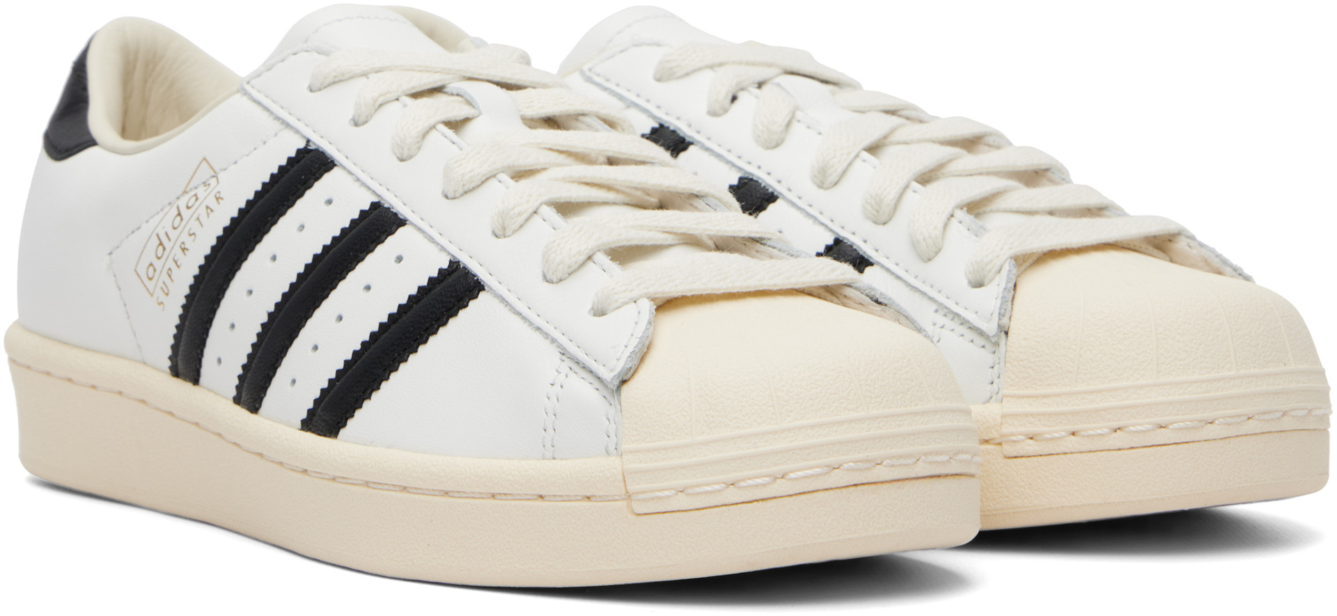 新品 SUPERSTAR VINTAGE SOLE 白 25cm adidas Originals: White Superstar Vintage Sneakers | SSENSE