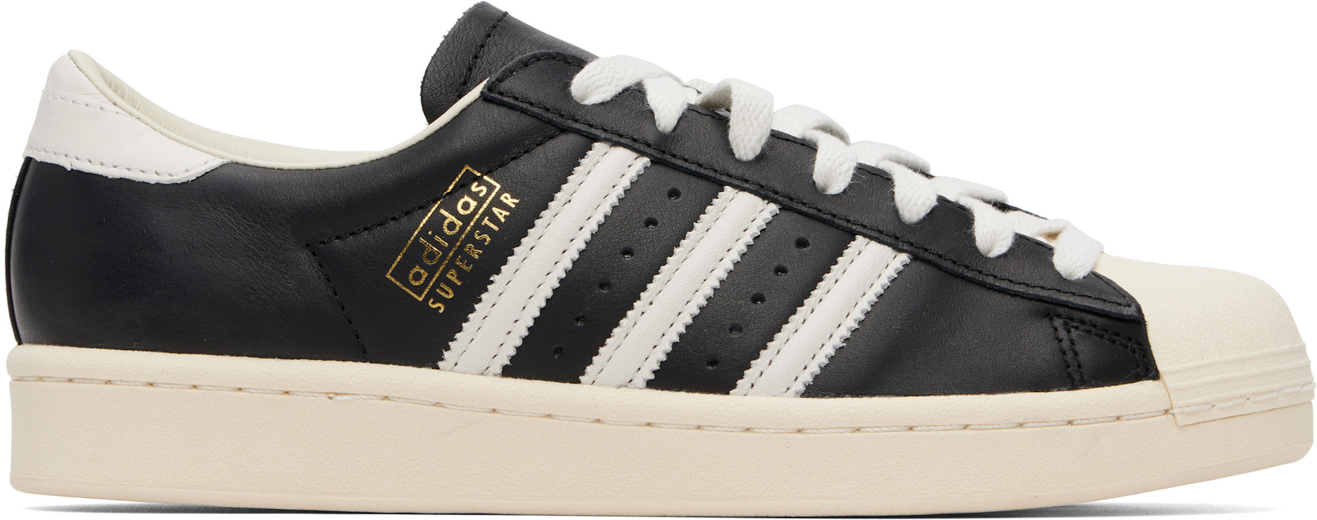 adidas Originals: Black Superstar Vintage Sneakers | SSENSE