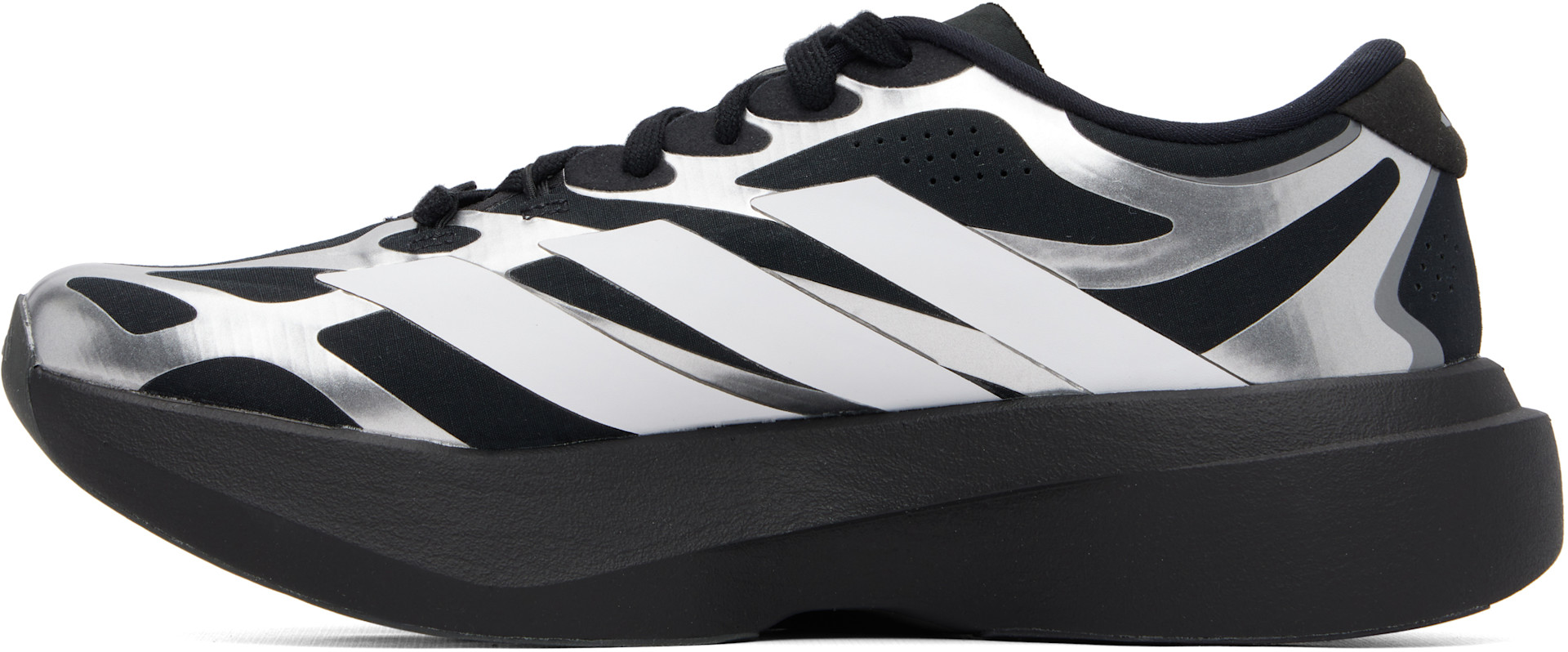 adidas Originals: Black & Silver Adizero EVO SL EXO Sneakers