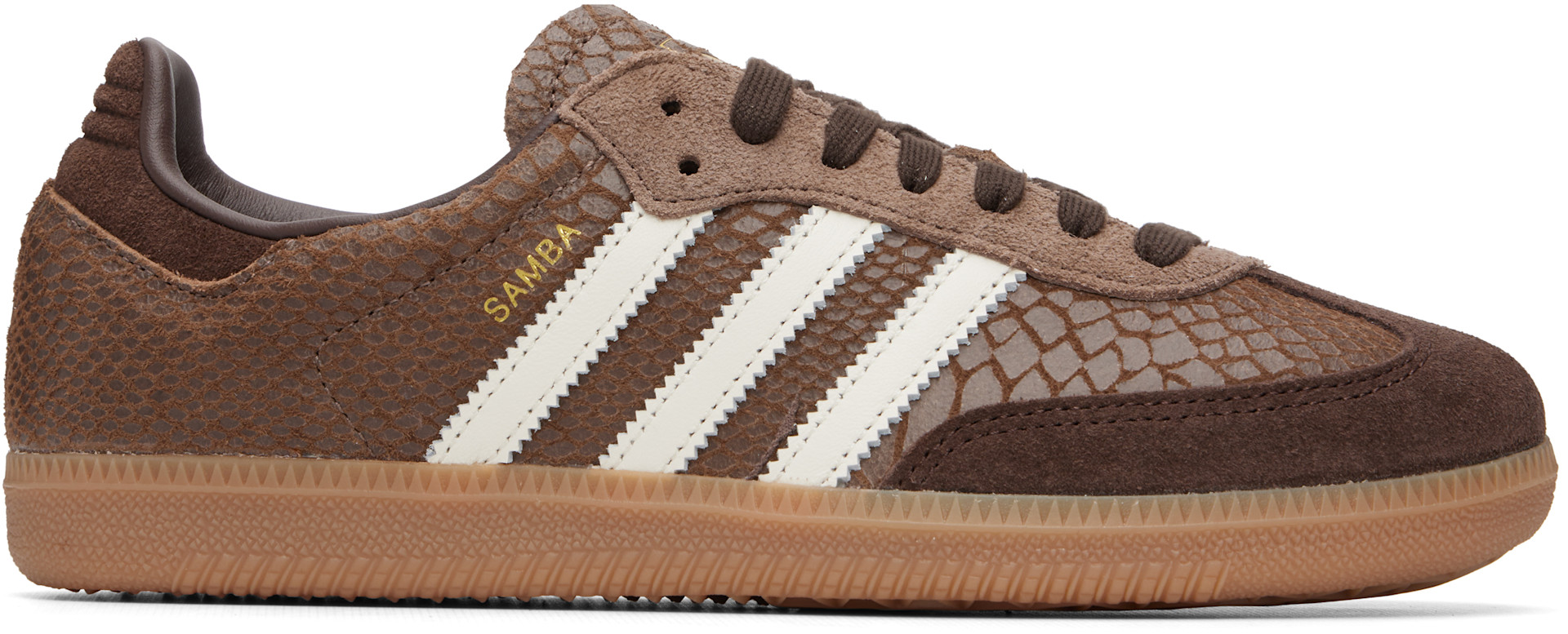  SAMBA スニーカー ブラウン adidas Originals: ブラウン Samba OG スニーカー | SSENSE 日本