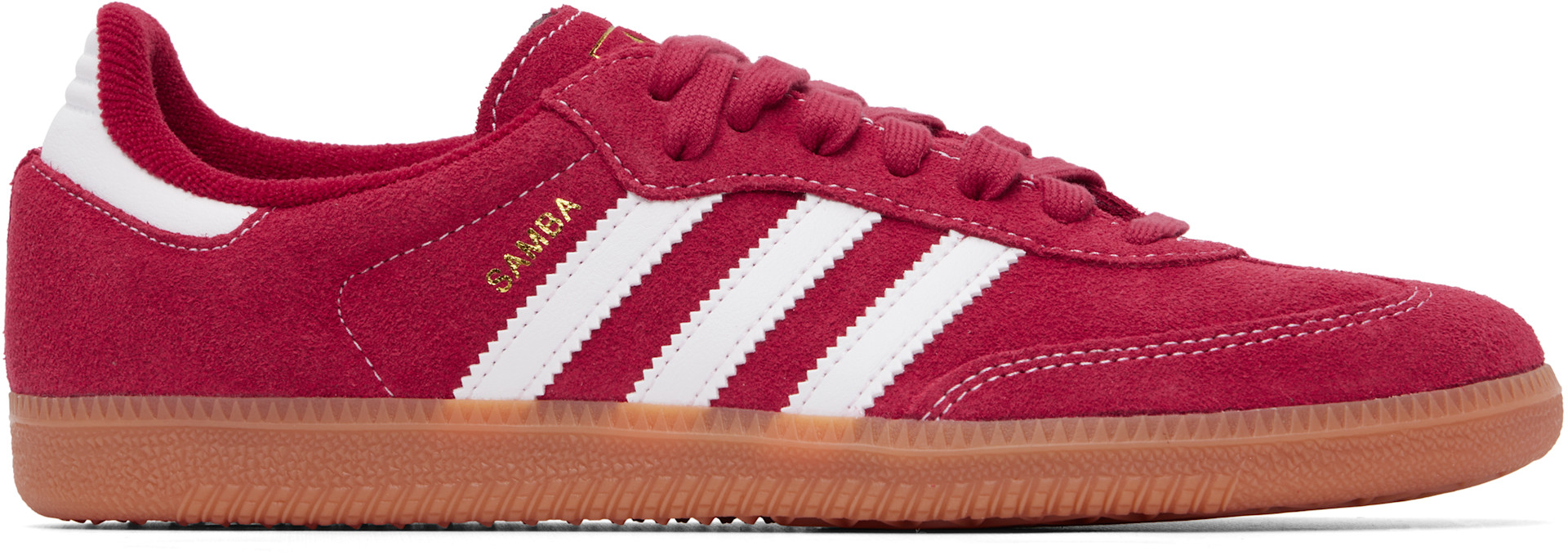 ベスト16進出　スイス代表モデル　 SAMBA レッド スニーカー adidas Originals: レッド Samba OG スニーカー | SSENSE 日本