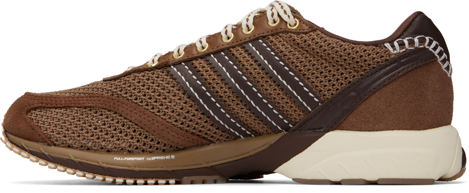 ミャ　 Originals × Wales Bonner Wales Bonner: Brown adidas Originals Edition Adizero Adios Mesh