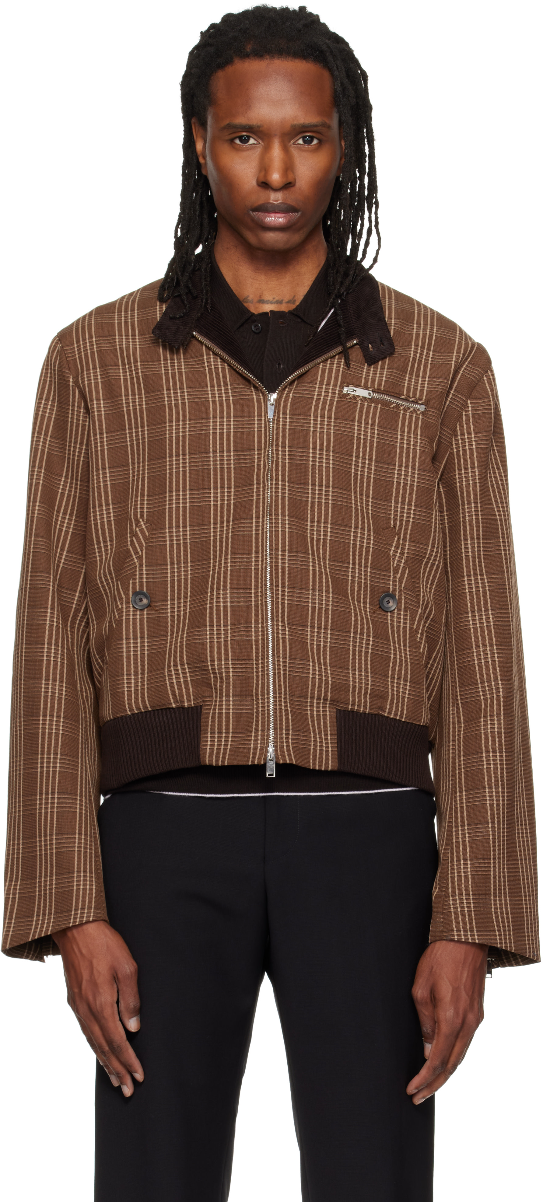 Wales Bonner - Brown Axis Jacket