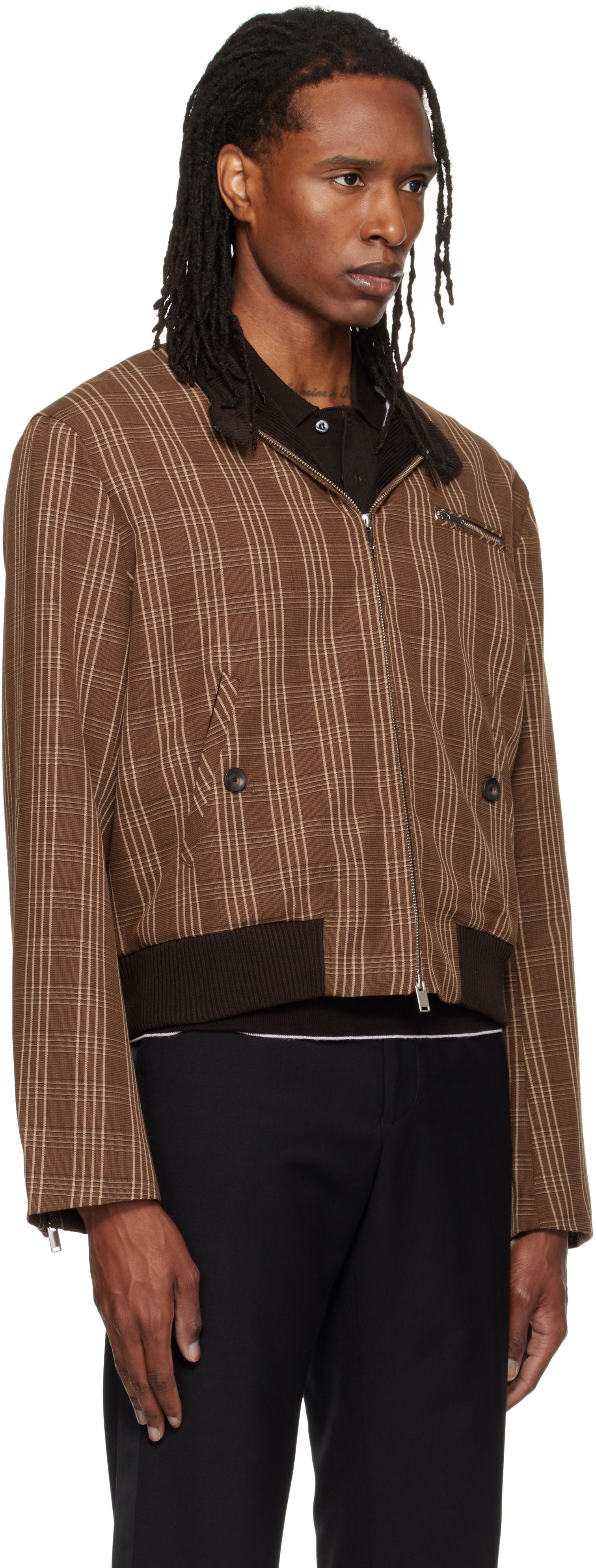 Wales Bonner - Brown Axis Jacket