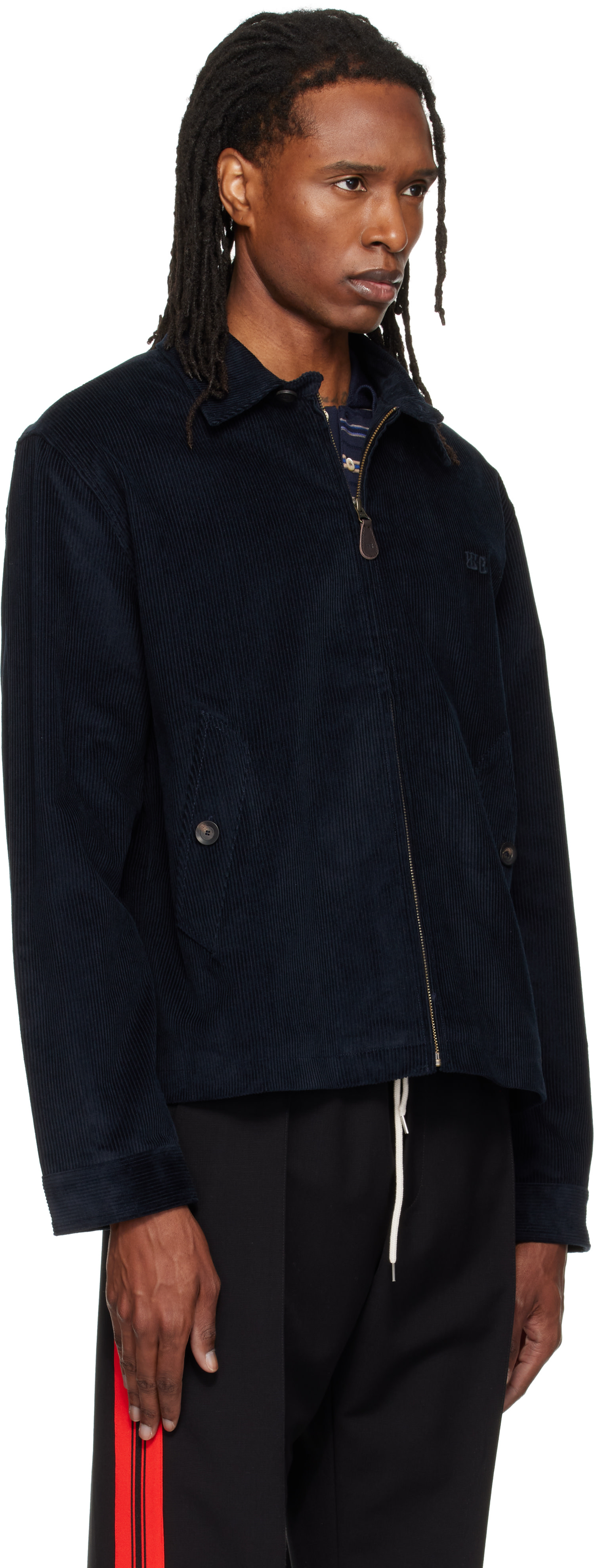 Wales Bonner - Navy Drew Jacket