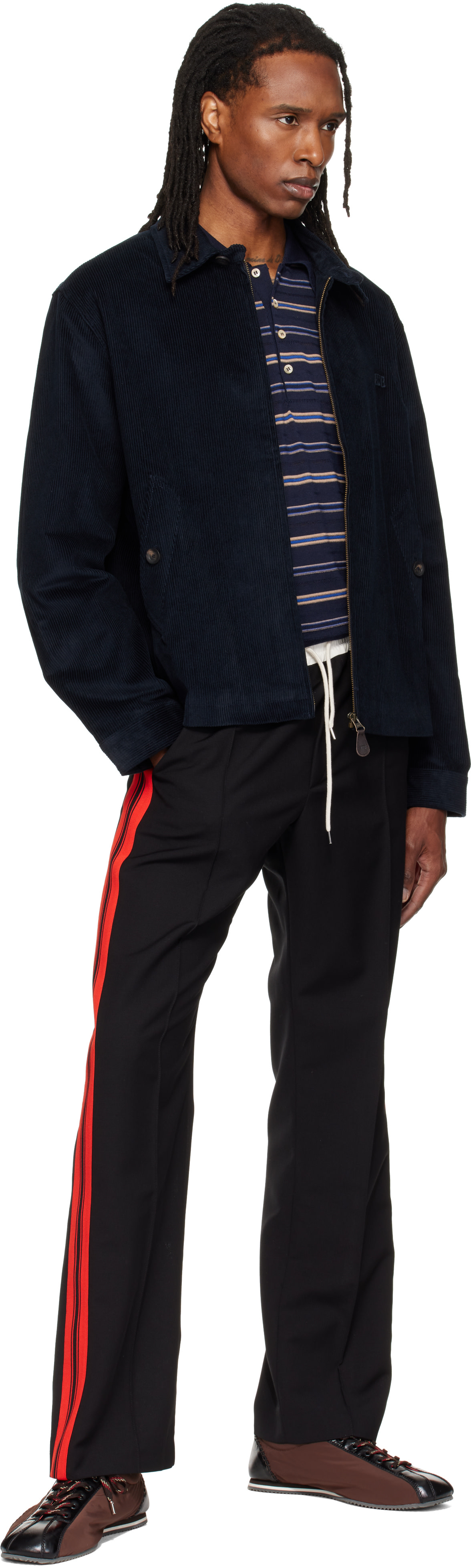 Wales Bonner - Navy Drew Jacket