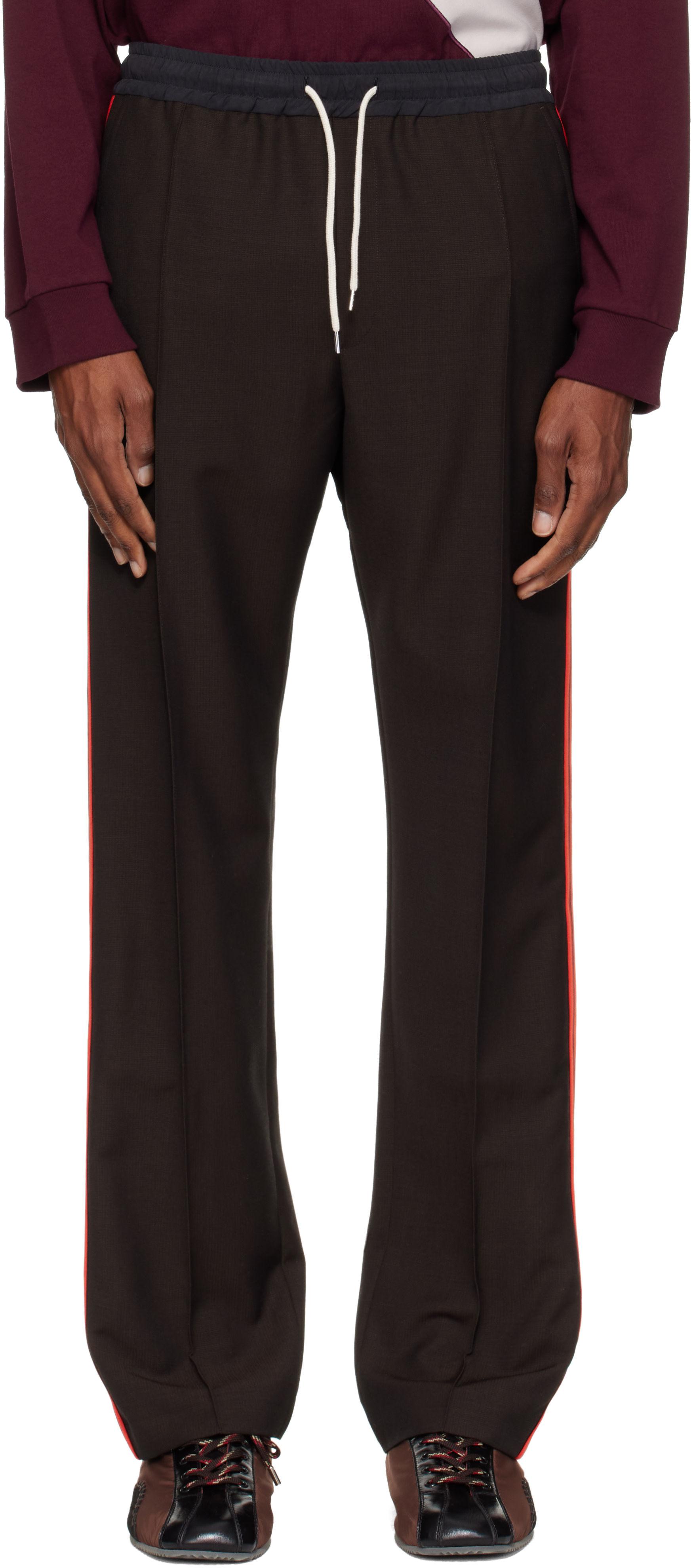 Wales Bonner: Brown Energy Trousers | SSENSE