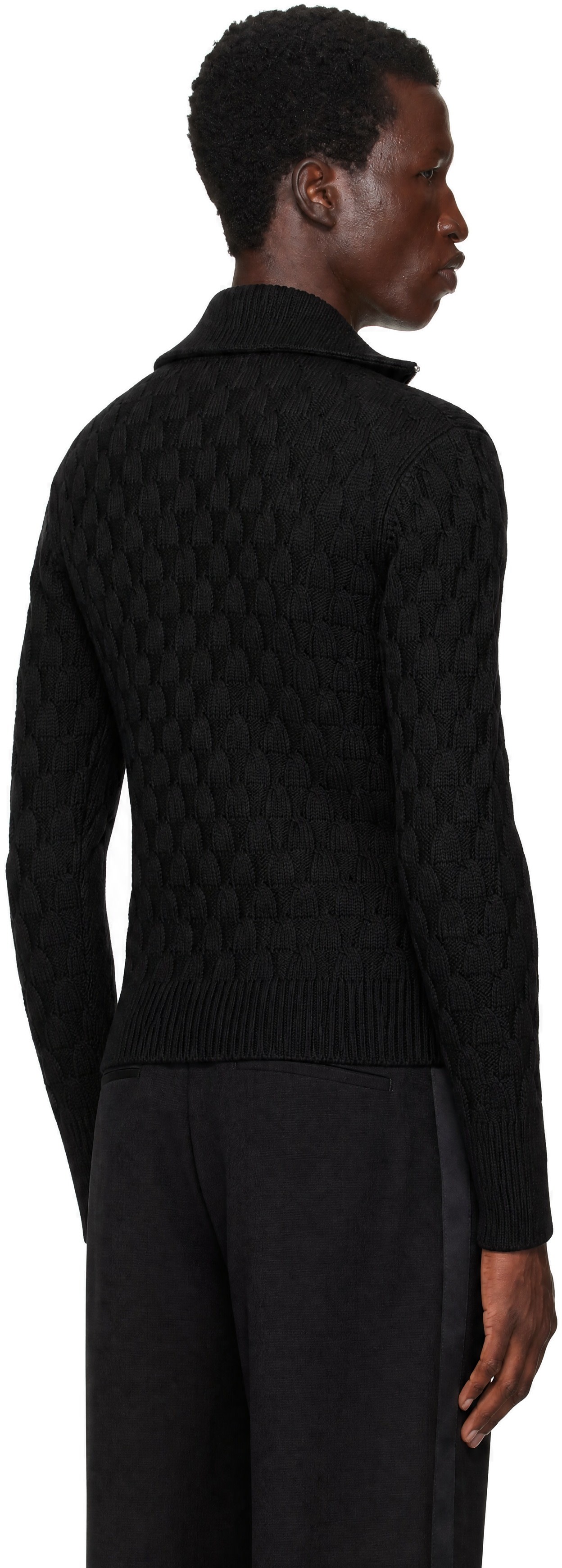 Wales Bonner - Pull Acoustic Jumper noir