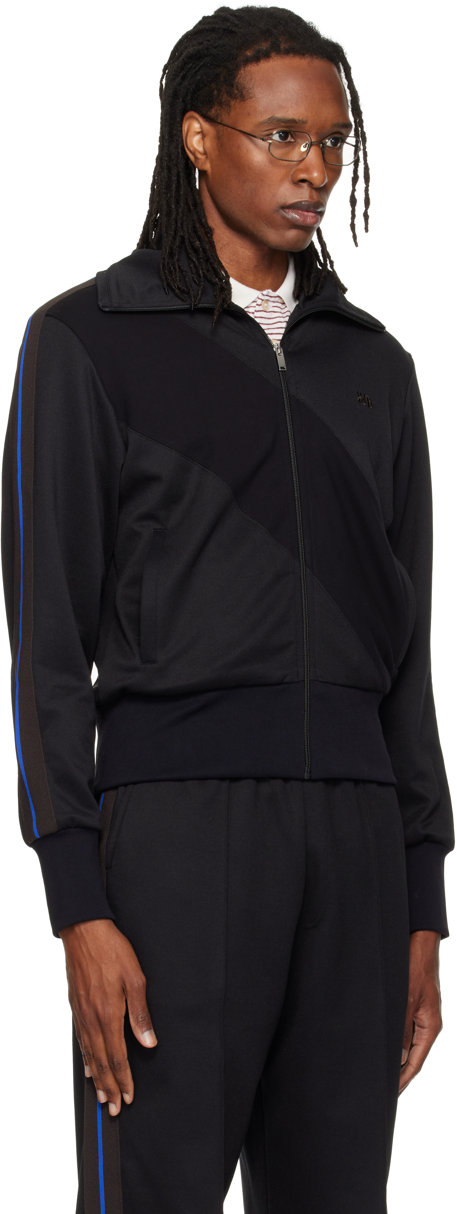 Wales Bonner - Black Form Track Jacket