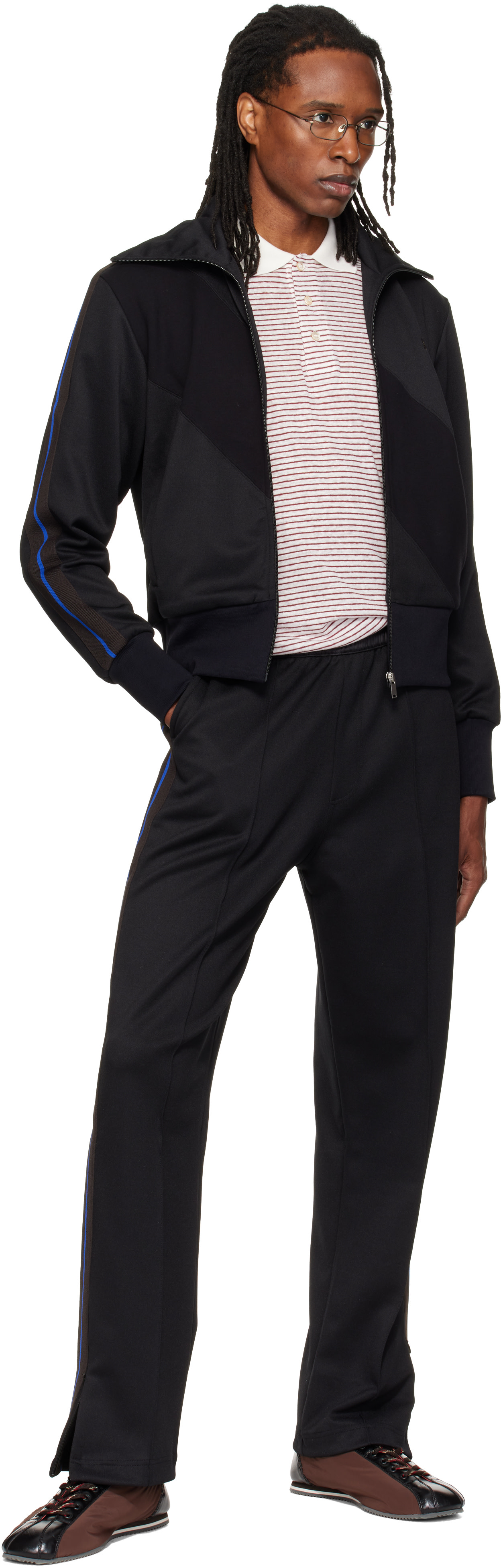 Wales Bonner - Black Form Track Jacket