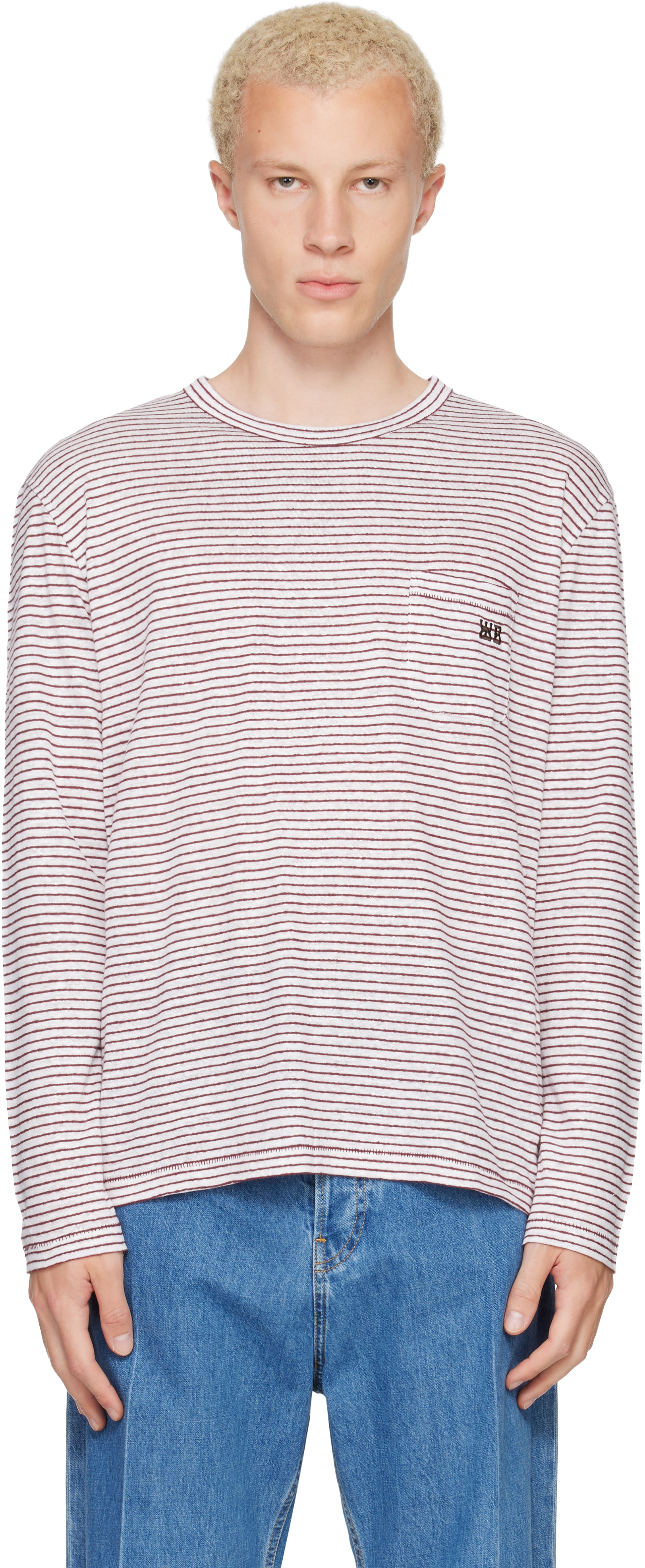 Wales Bonner: ホワイト＆レッド Hour Tシャツ | SSENSE 日本