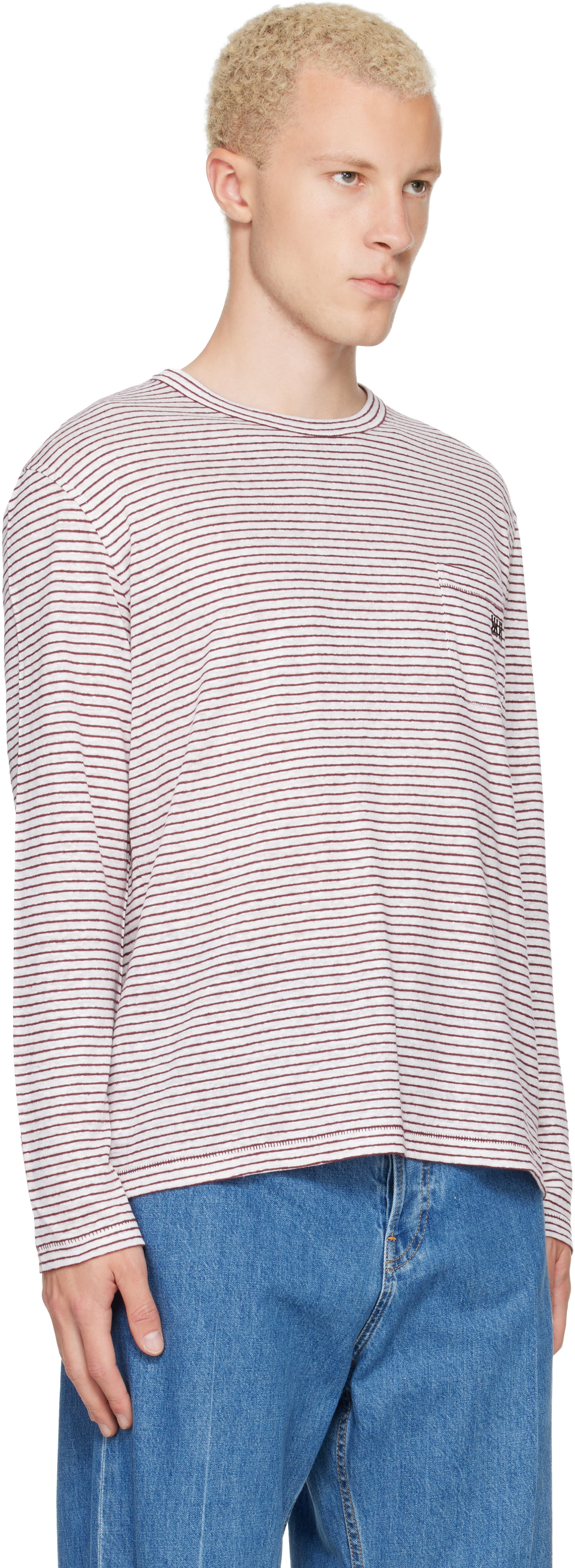 Wales Bonner: White & Red Hour T-shirt | SSENSE