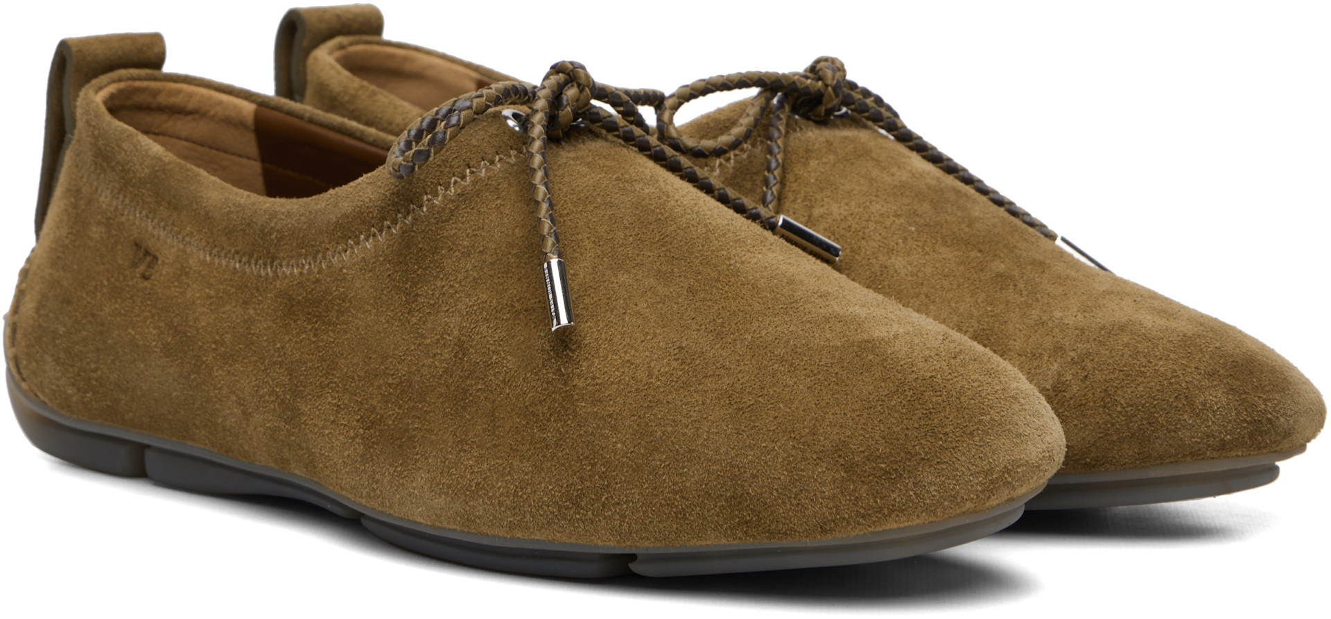 Wales Bonner - Khaki Chakra Loafers