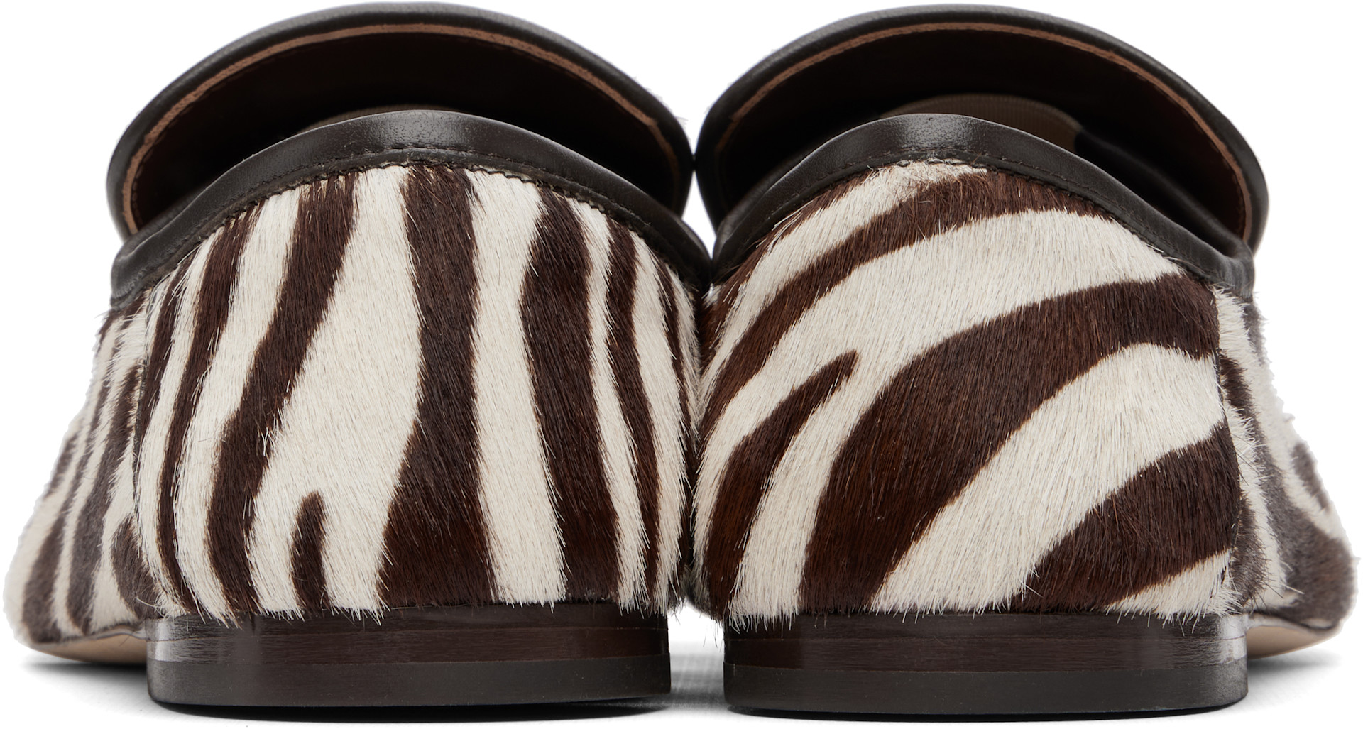 Wales Bonner - White & Burgundy Dakar Loafers