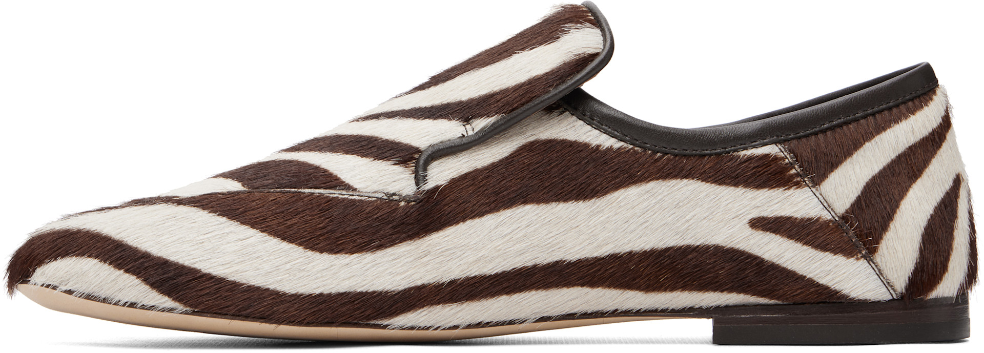 Wales Bonner - White & Burgundy Dakar Loafers