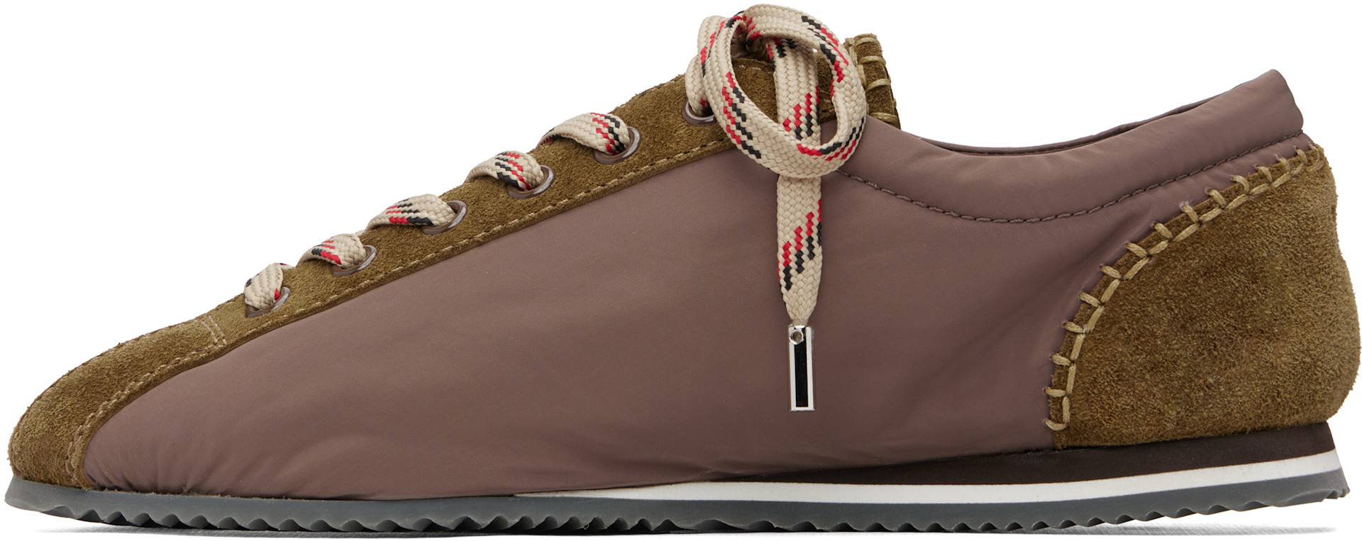 Wales Bonner - Khaki & Taupe Paris Sneakers