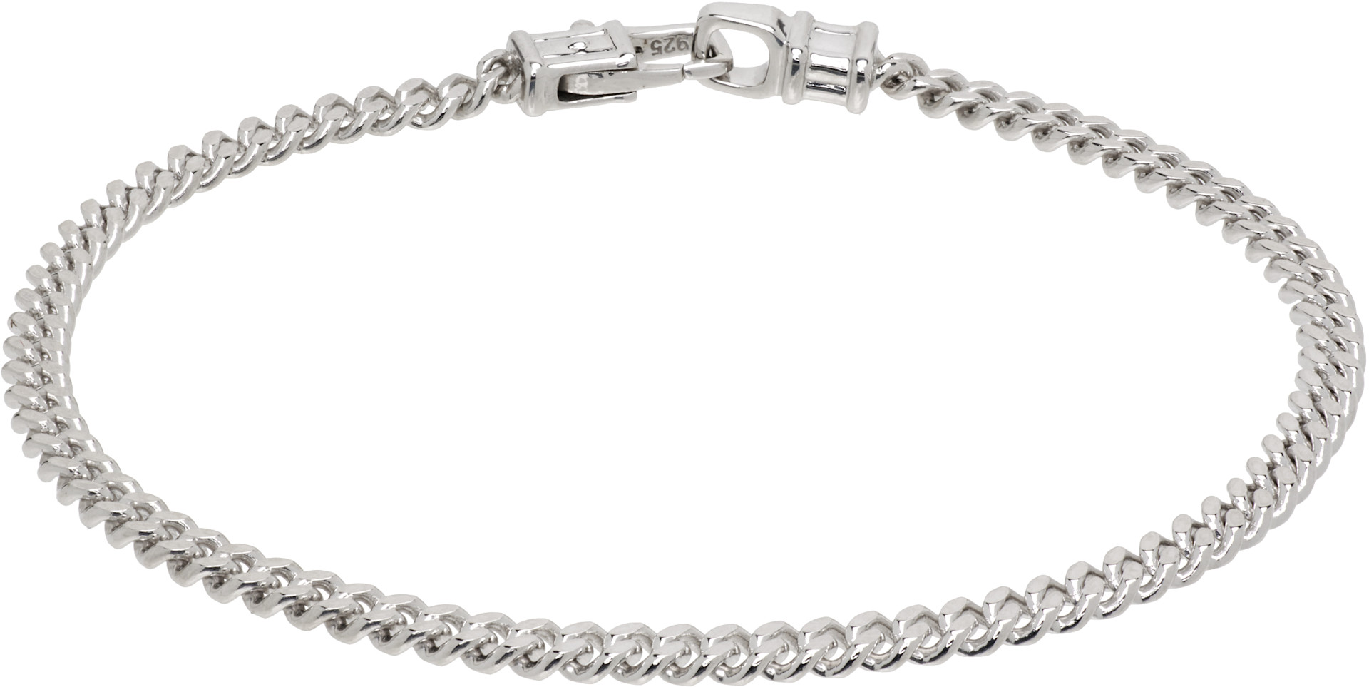 Tom Wood: Curb M Bracelet | SSENSE
