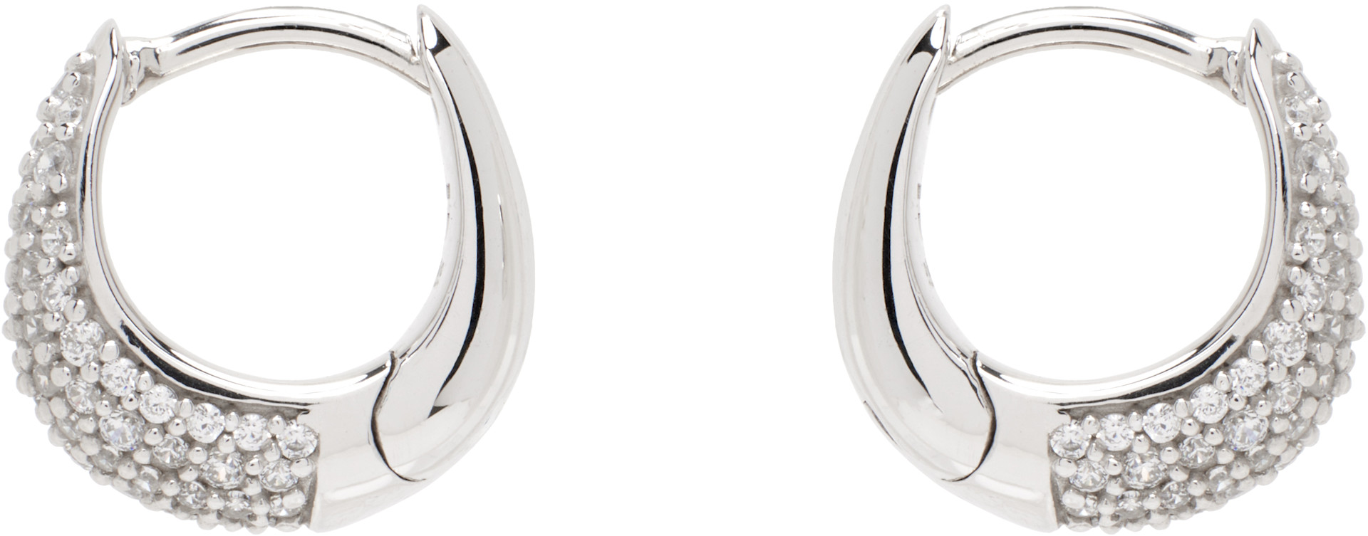 Tom Wood - Ice Huggies Pave Earrings