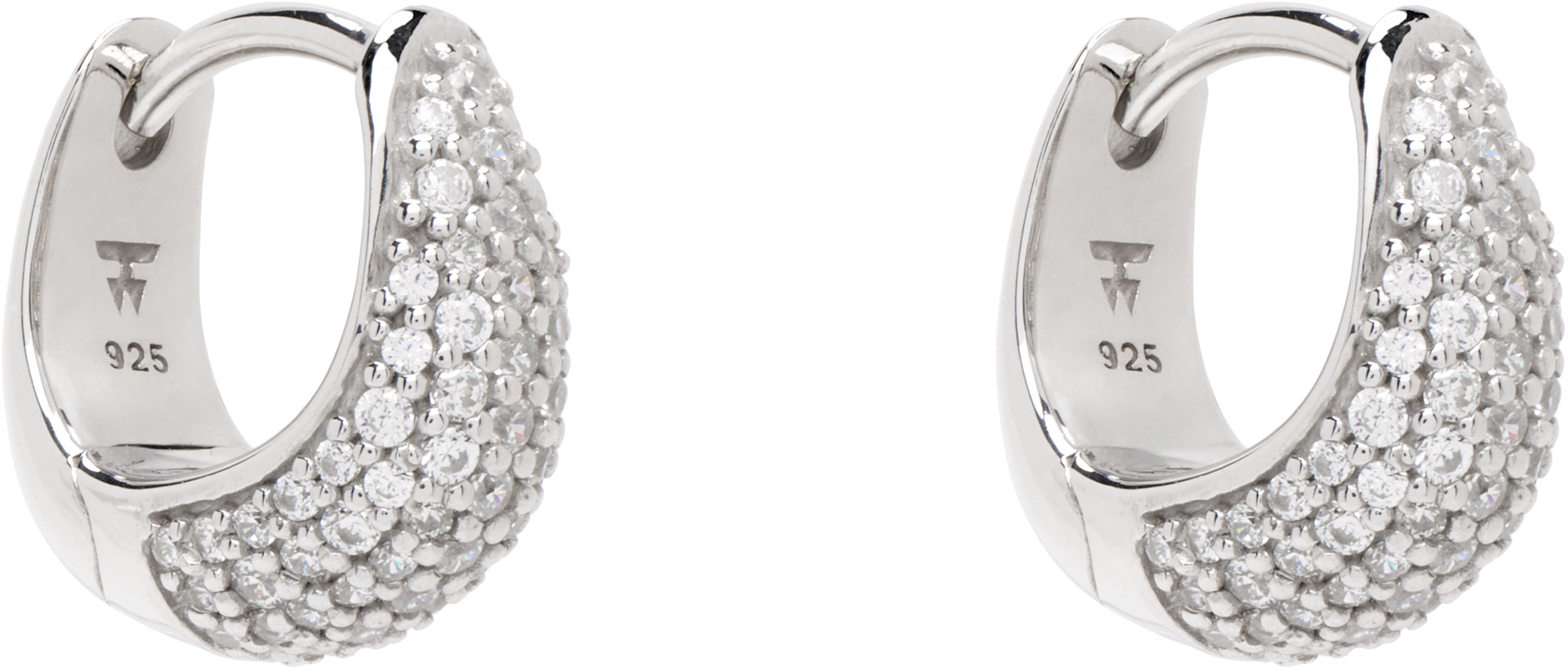 Tom Wood - Ice Huggies Pave Earrings