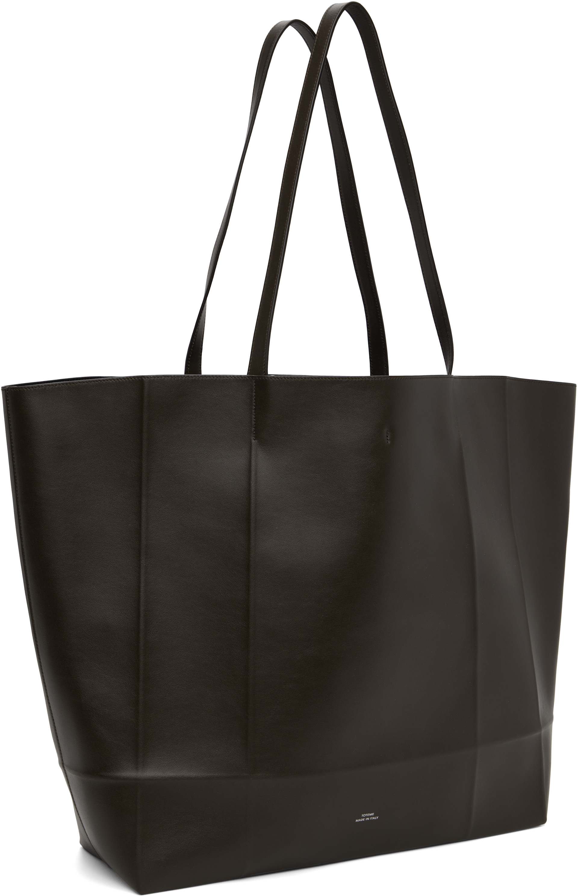 TOTEME - Cabas Roam brun en cuir